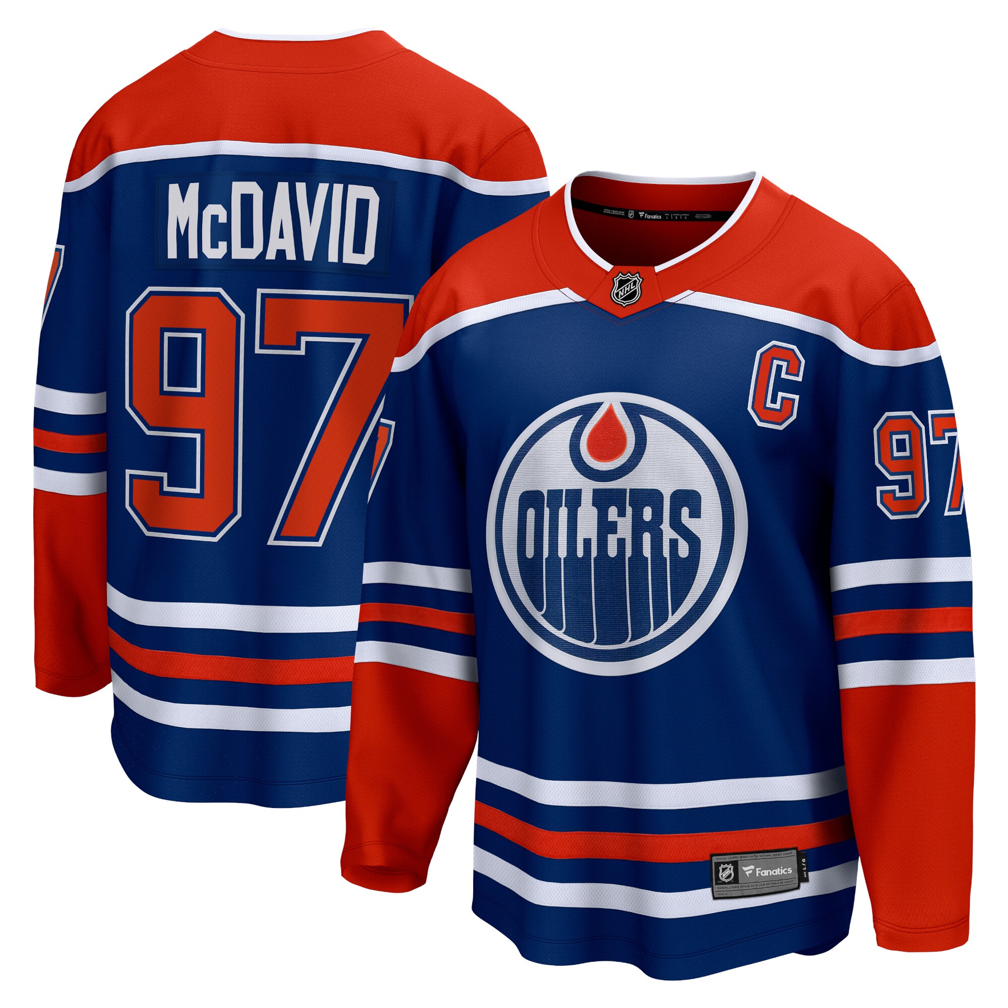 Connor McDavid Edmonton Oilers Fanatics Home Premier Breakaway Player Jersey - Royal