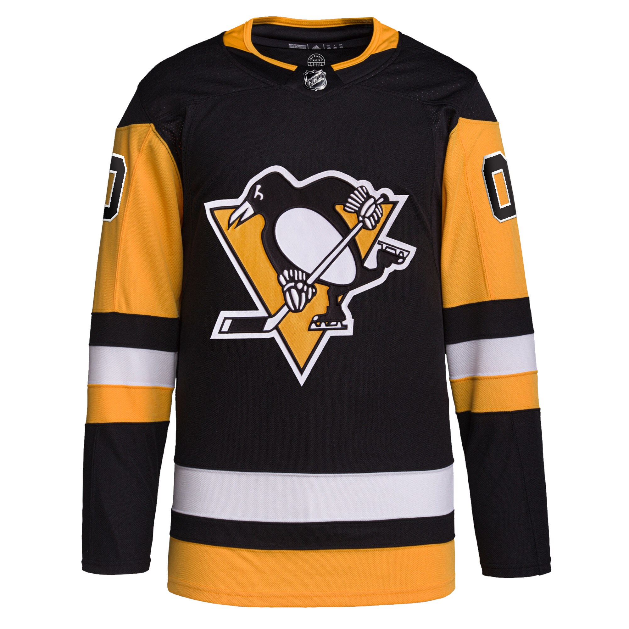 Pittsburgh Penguins adidas  Home  Primegreen Authentic Custom Jersey - Black