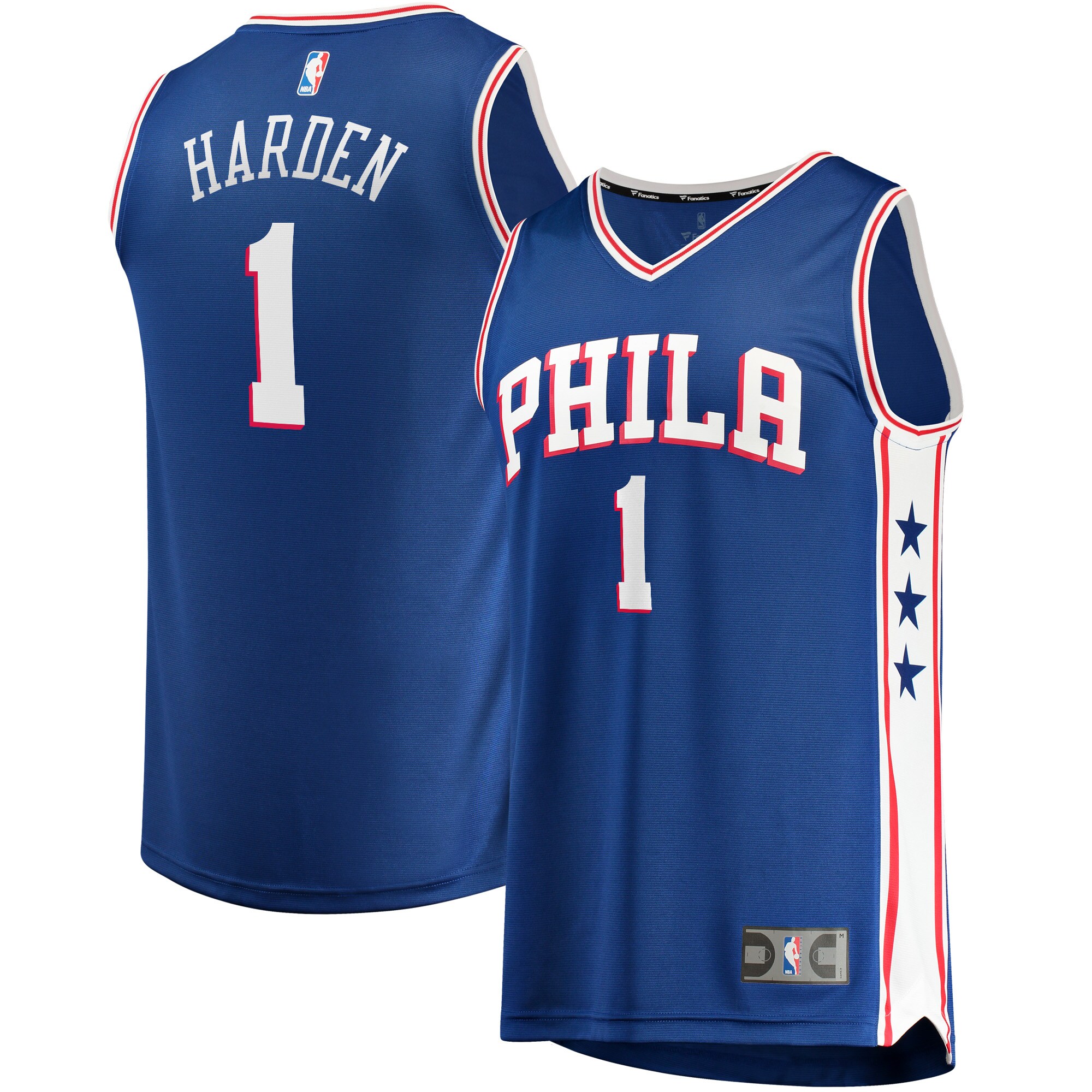 James Harden Philadelphia 76ers Fanatics Youth Fast Break Replica Player Jersey Royal - Icon Edition