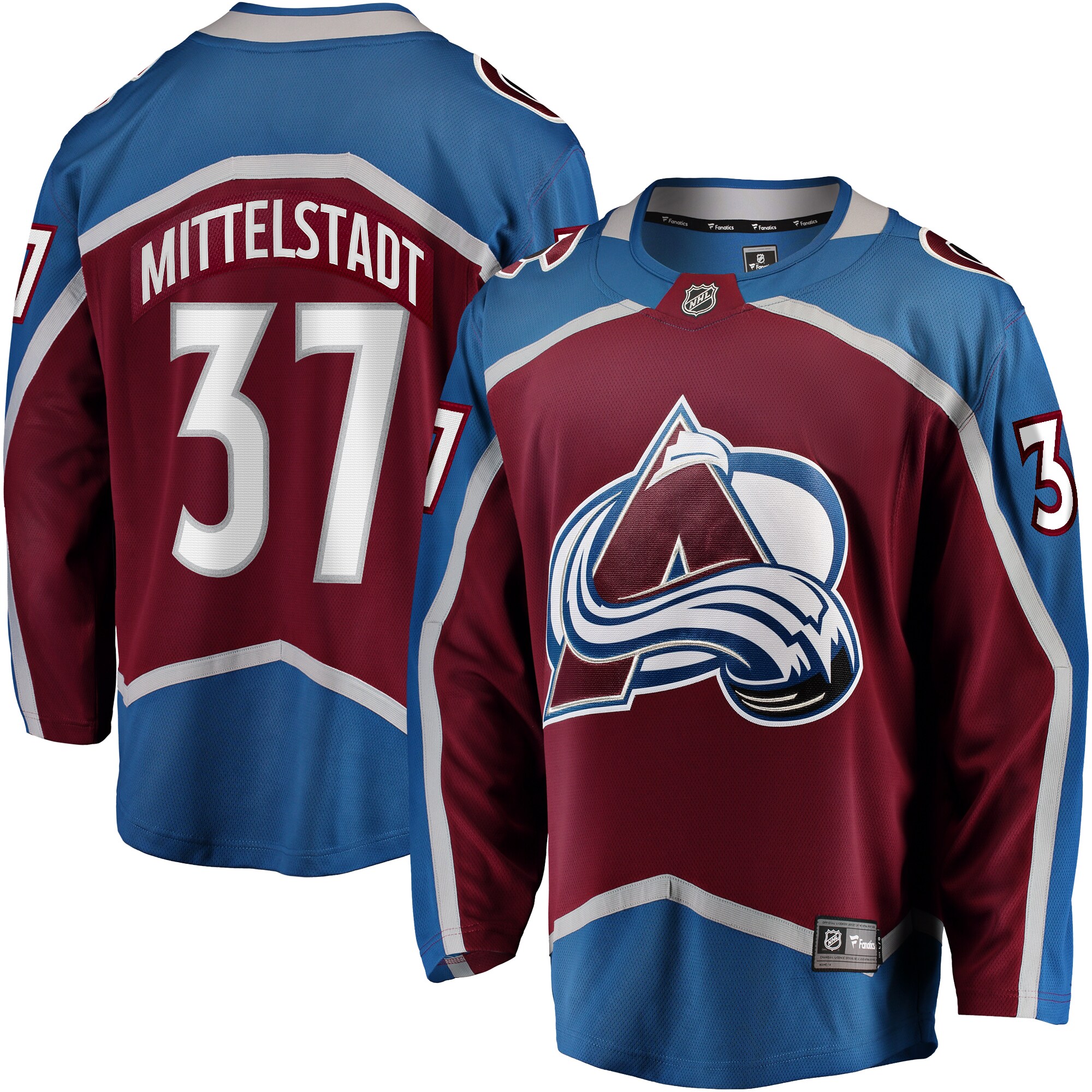 Casey Mittelstadt Colorado Avalanche Fanatics Home Breakaway Jersey - Burgundy
