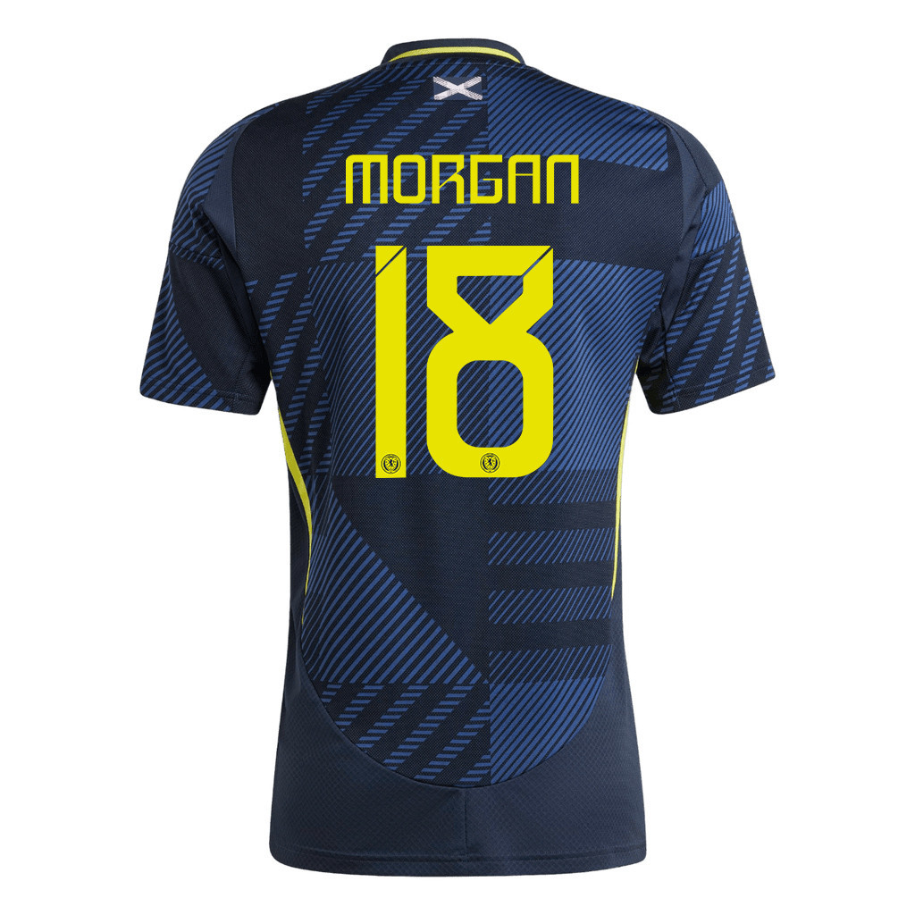 Lewis Morgan 18 Scotland National Team 2024 Home Men Jersey - Navy