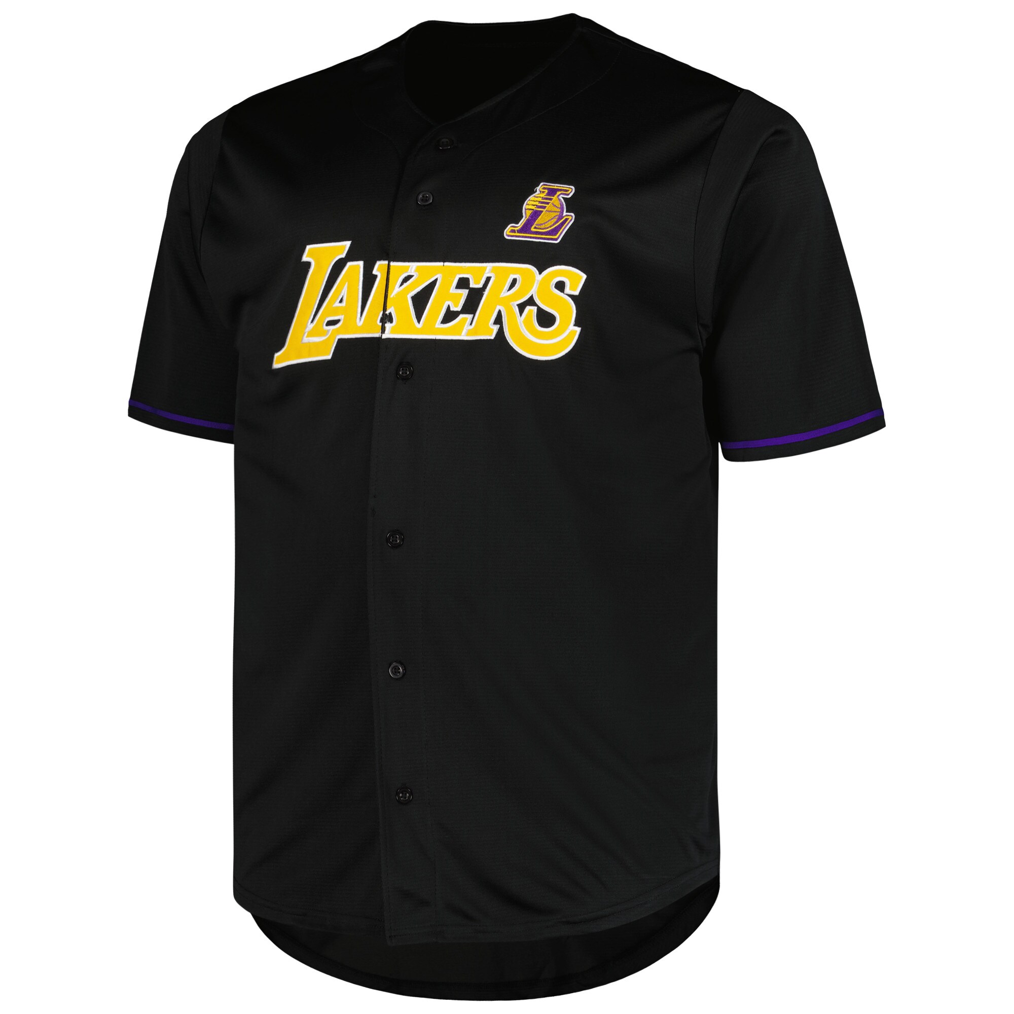 Los Angeles Lakers Profile Big & Tall Pop Jersey - Black