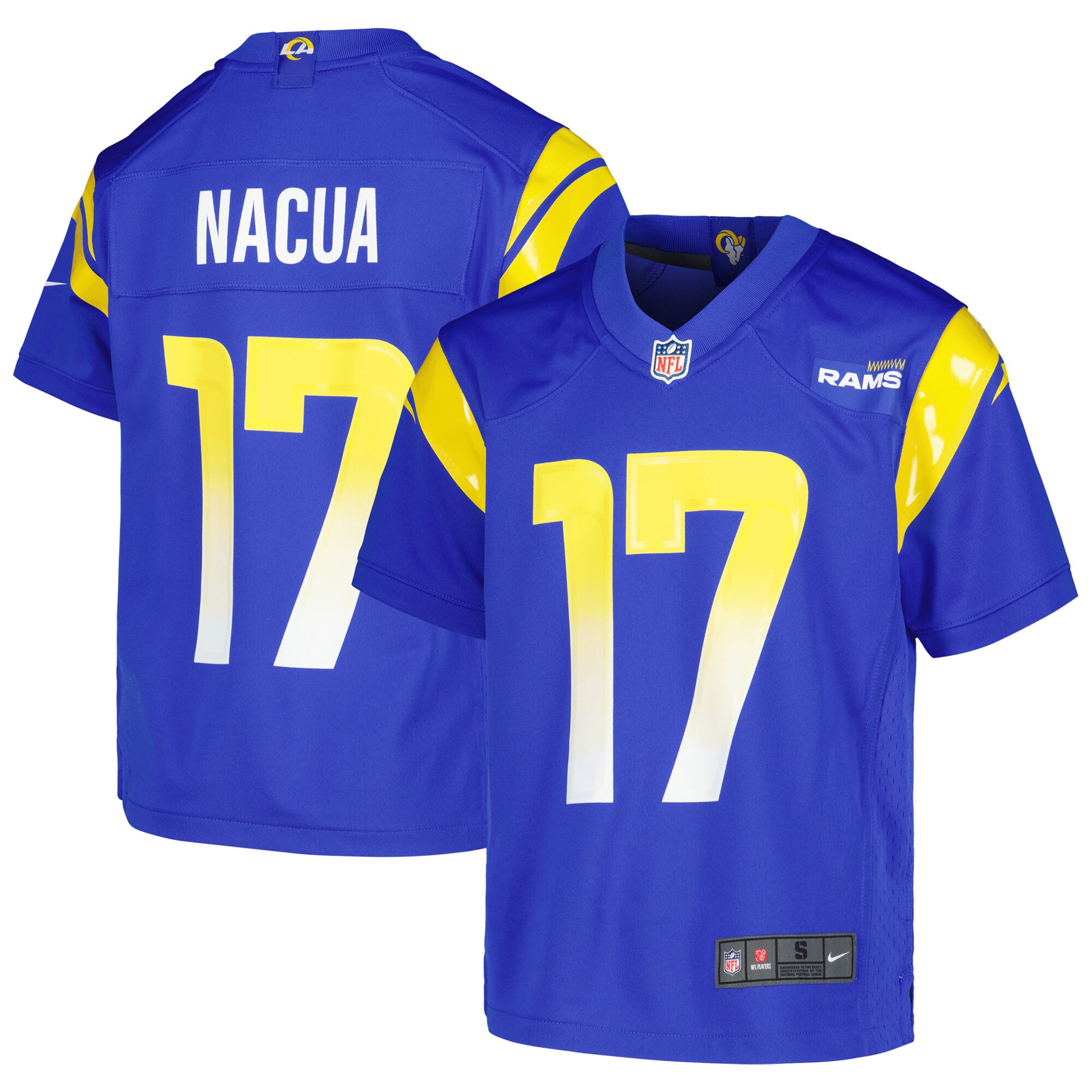 Puka Nacua Los Angeles Rams  Youth Game Jersey - Royal