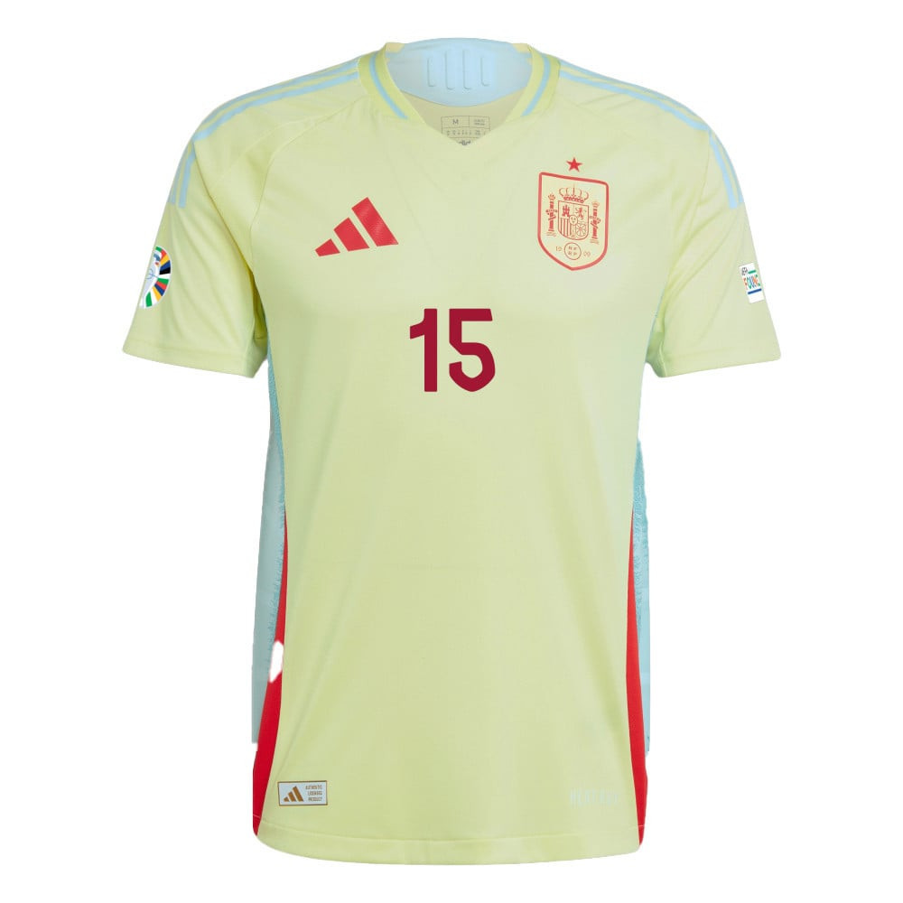 Álex Baena 15 Spain National Team 2024 Away Men Jersey - Yellow