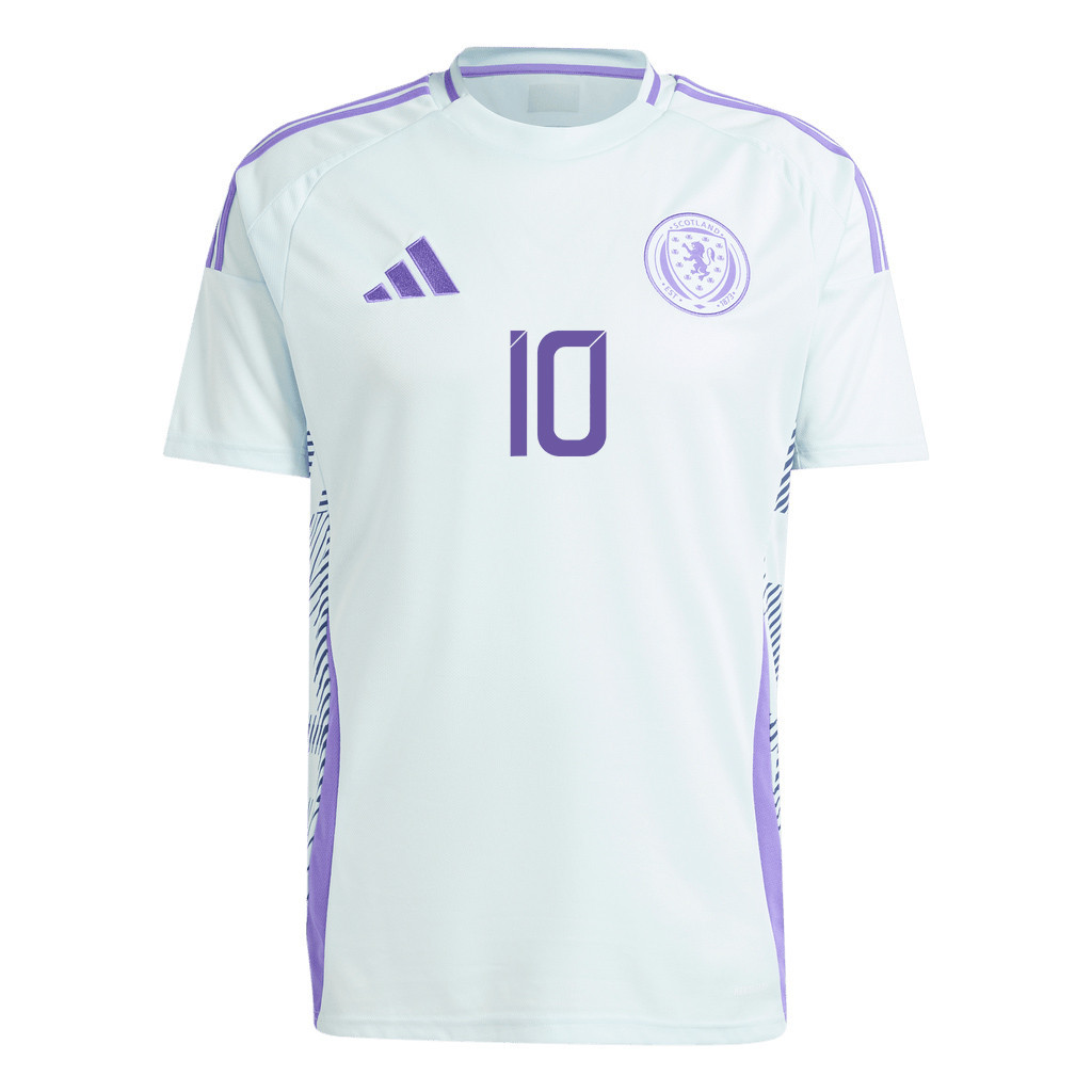 Che Adams 10 Scotland National Team 2024 Away Men Jersey - White