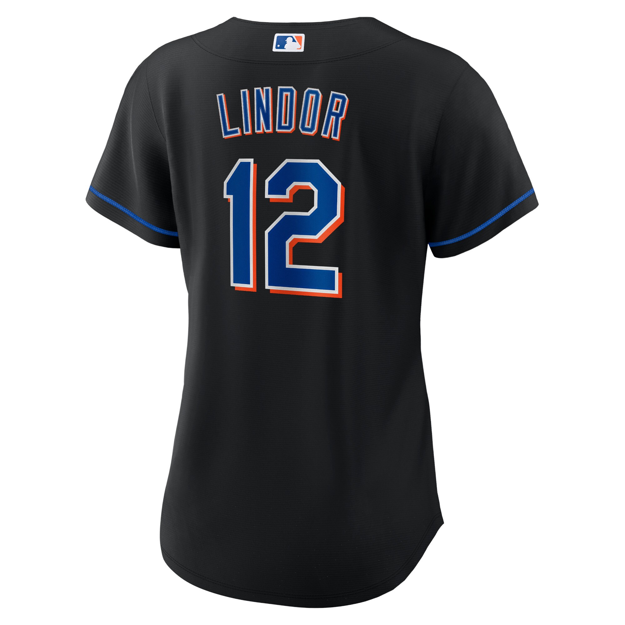 Francisco Lindor New York Mets  Women's 2022 Alternate Replica Player Jersey - Black