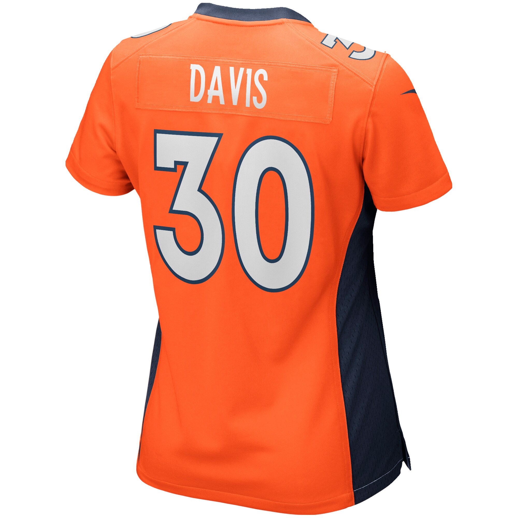 Terrell Davis Denver Broncos  Women's Game Retired Player Jersey - Orange