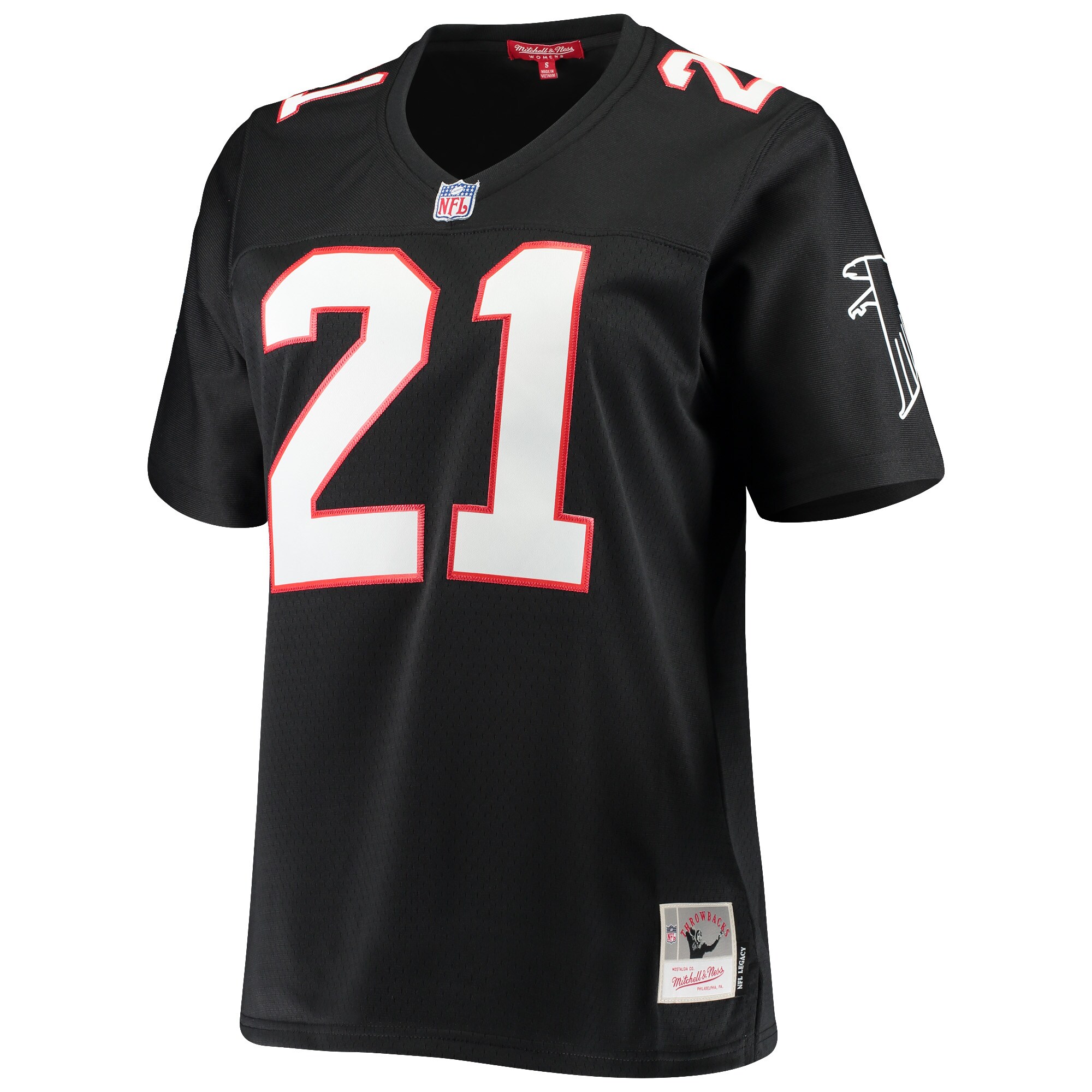 Deion Sanders Atlanta Falcons Mitchell & Ness Women's Legacy Replica Team Jersey - Black