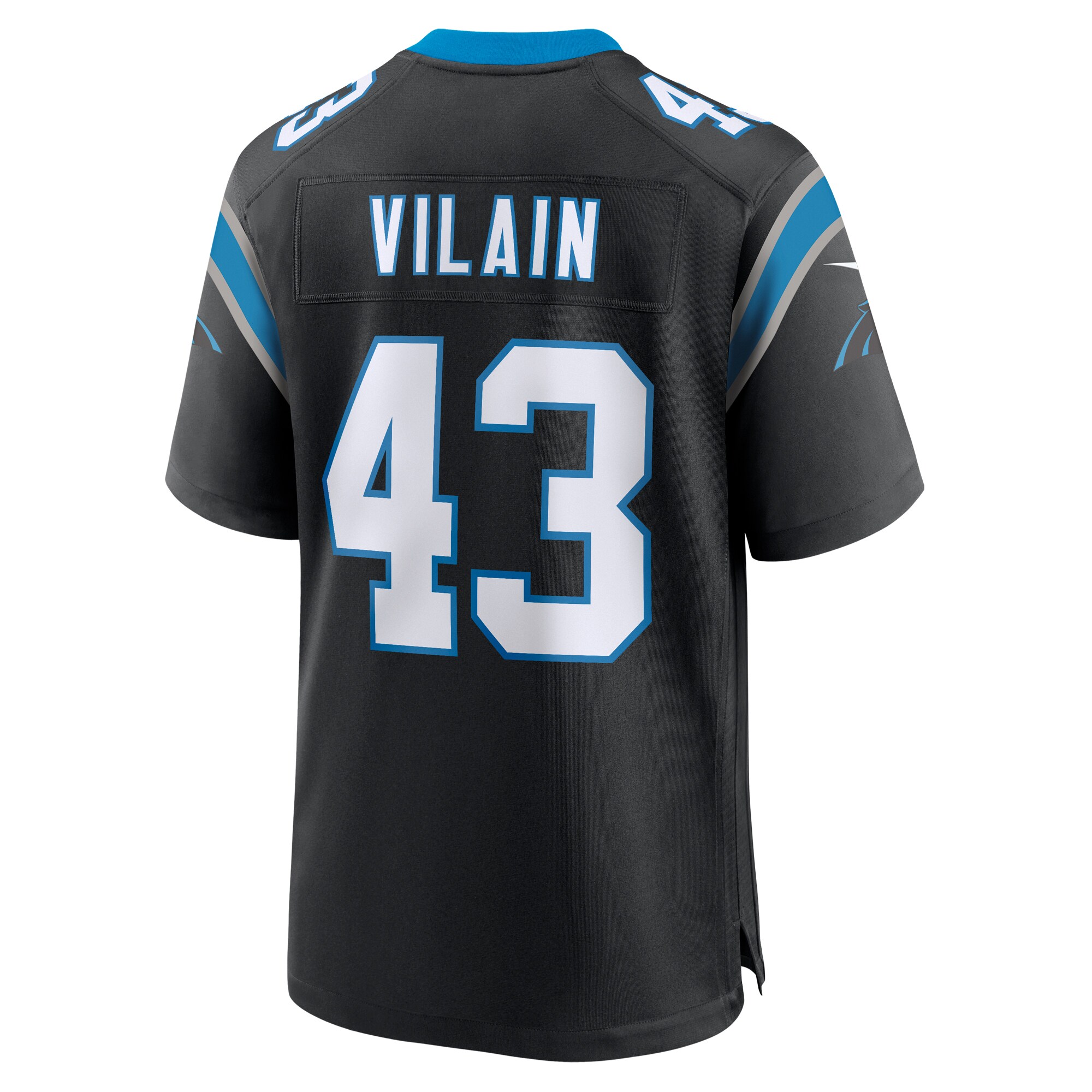 Luiji Vilain Carolina Panthers   Game Jersey -  Black