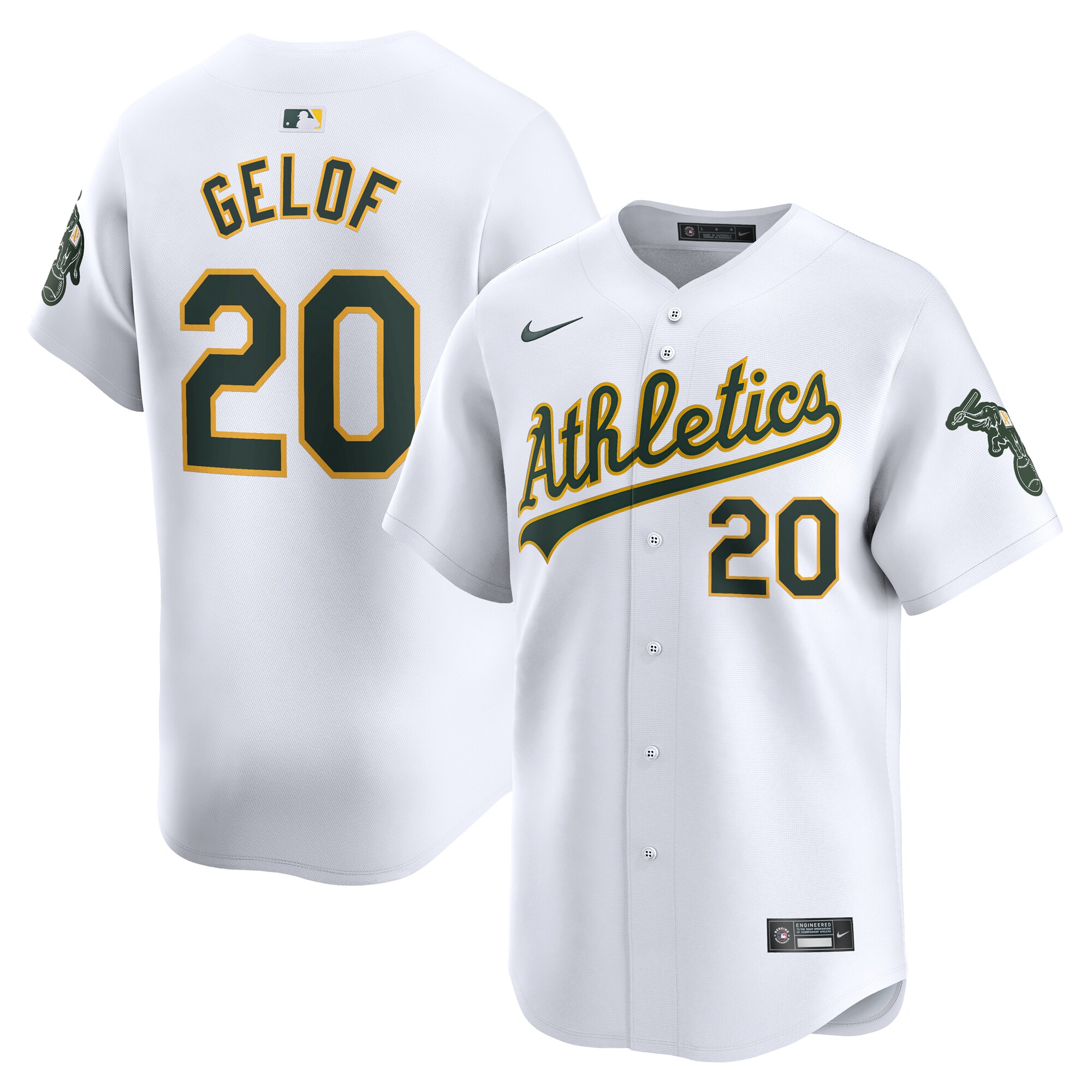 Zack Gelof Oakland Athletics  Home Limited Player Jersey - White