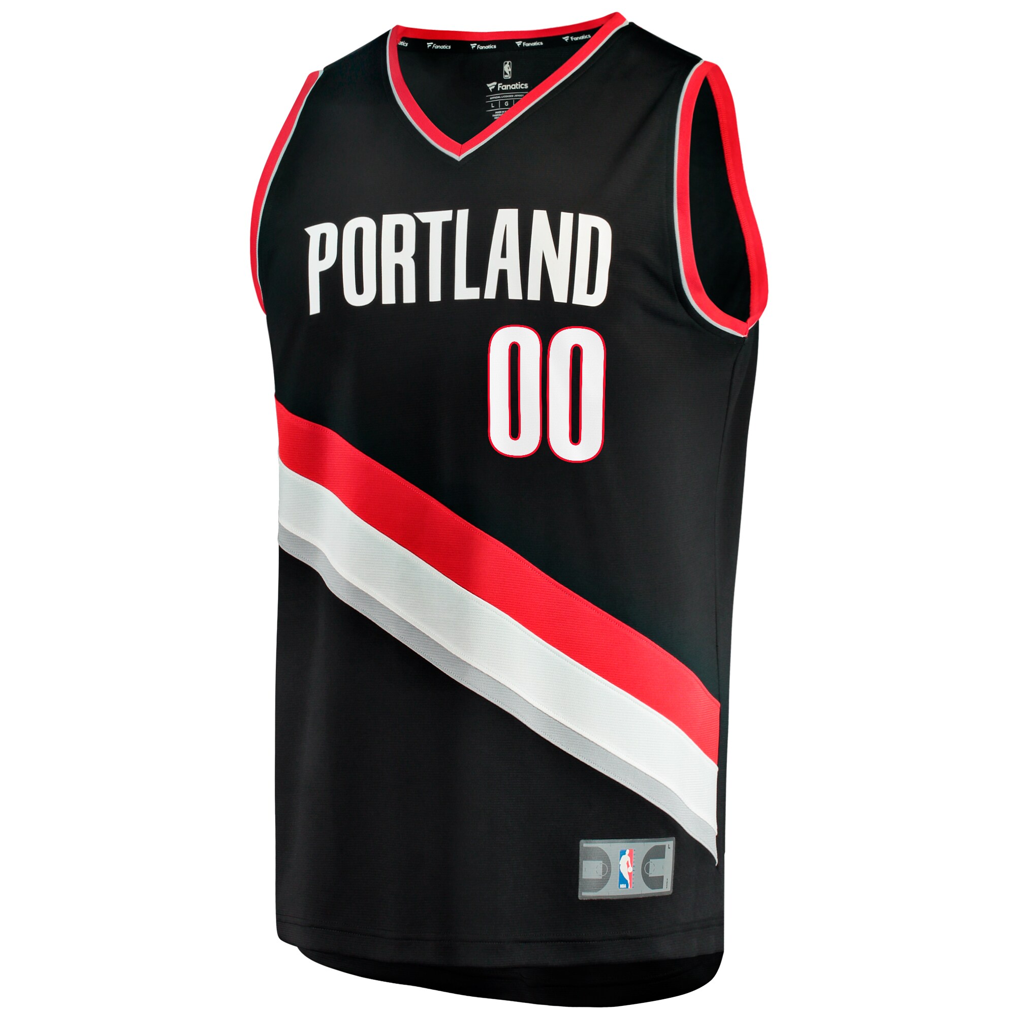 Scoot Henderson Portland Trail Blazers Fanatics  Fast Break Replica Jersey - Icon Edition - Black