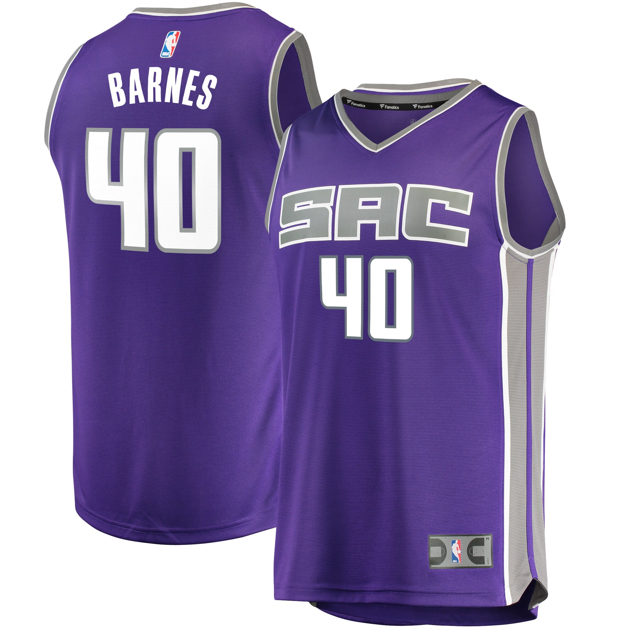 Harrison Barnes Sacramento Kings Fanatics Fast Break Replica Jersey - Icon Edition - Purple