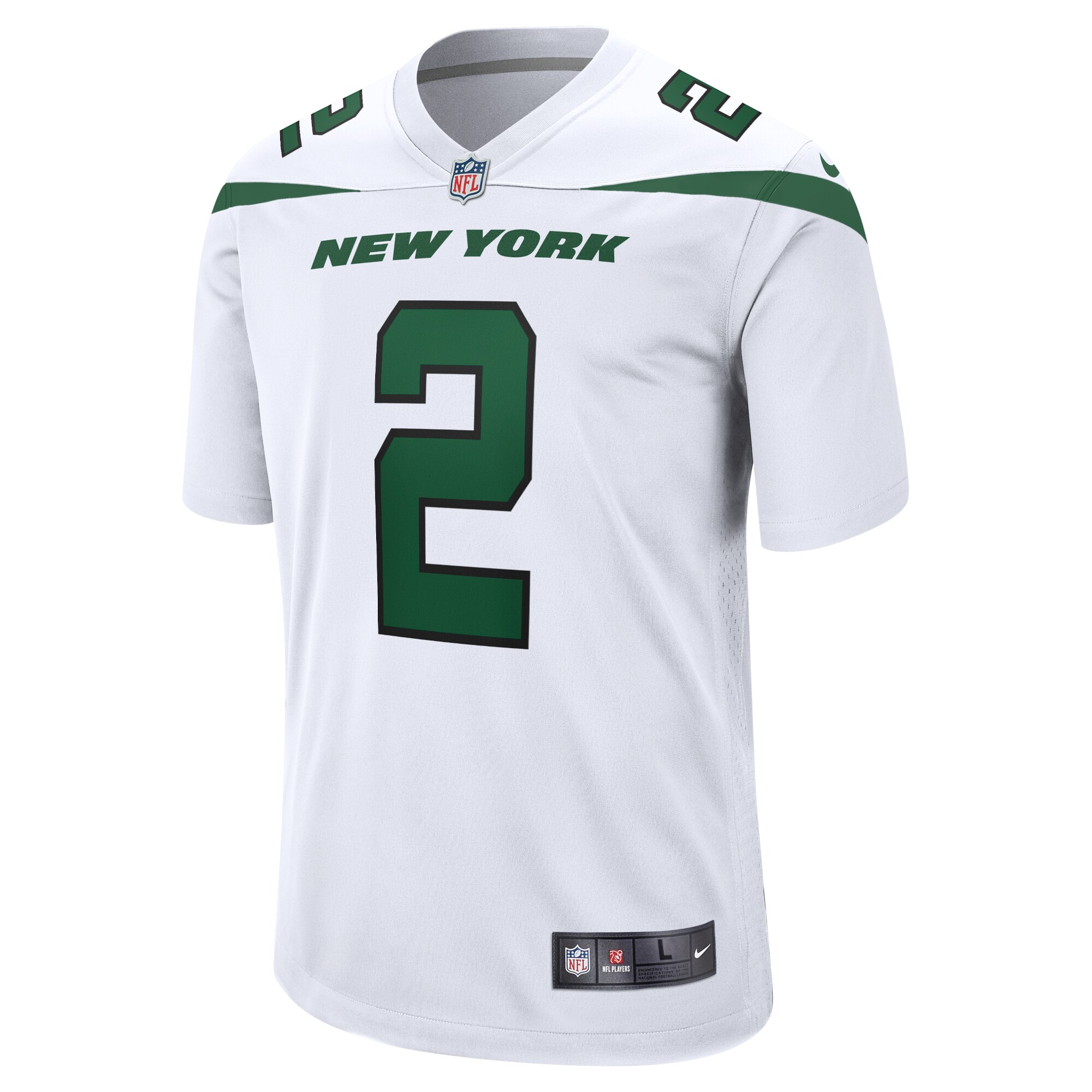Zach Wilson New York Jets  White Game Jersey - White