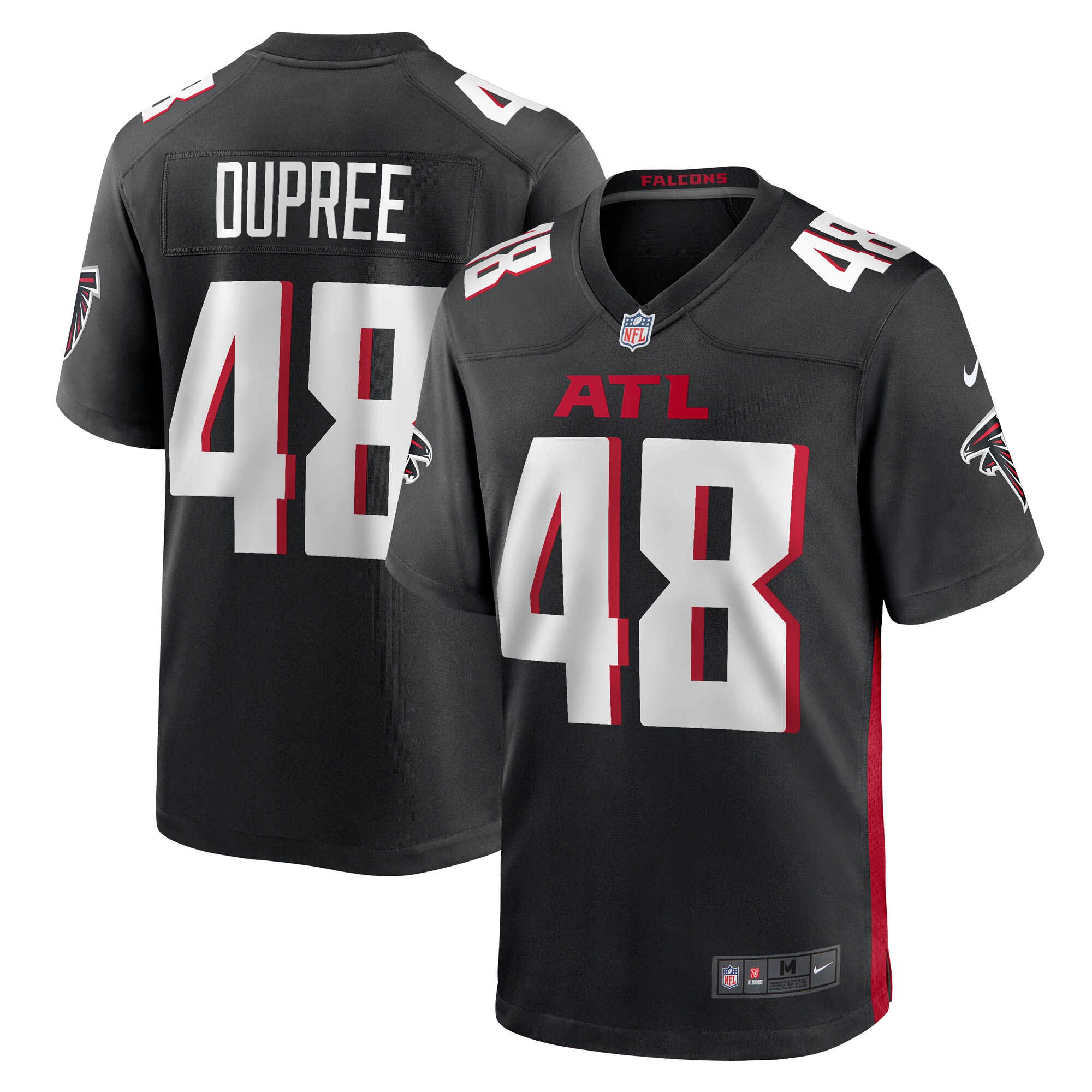 Bud Dupree Atlanta Falcons  Game Player Jersey - Black