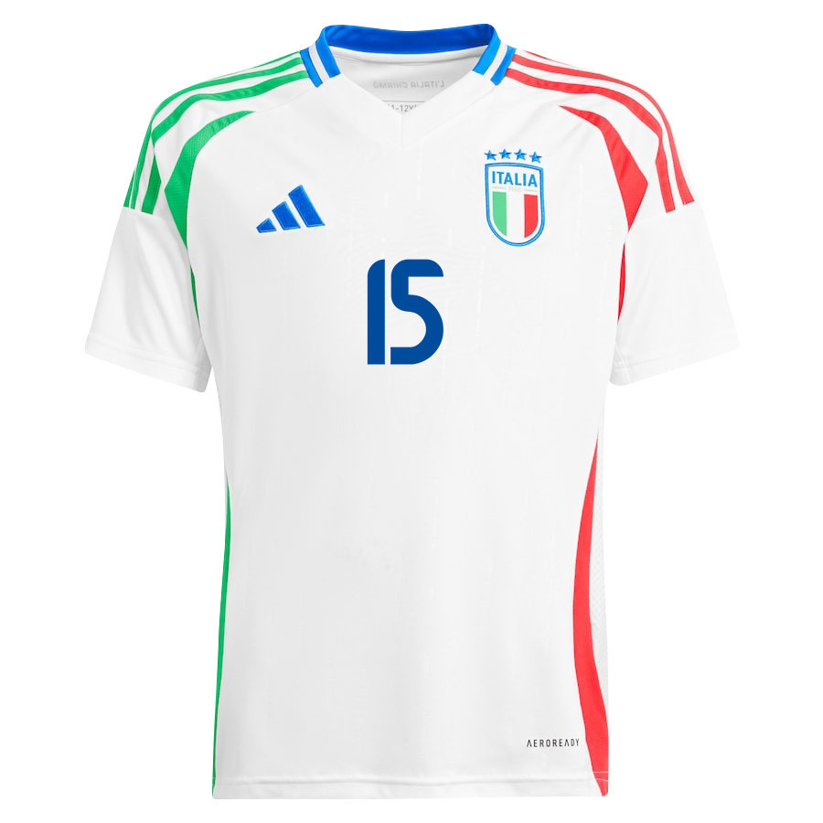 Raoul Bellanova 15 Italy National Team 2024/25 Away YOUTH Jersey - White