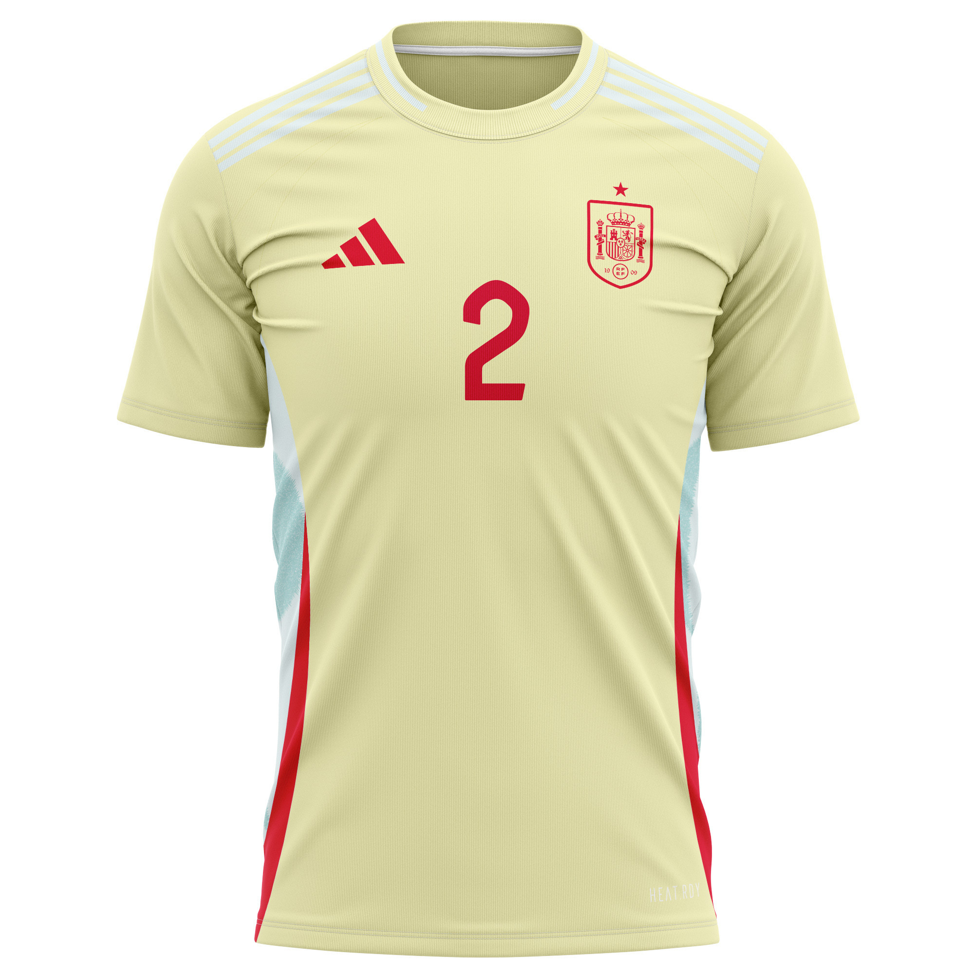 Pedro Porro 2 Spain National Team 2024 Away Kits AOP T-shirt - Yellow