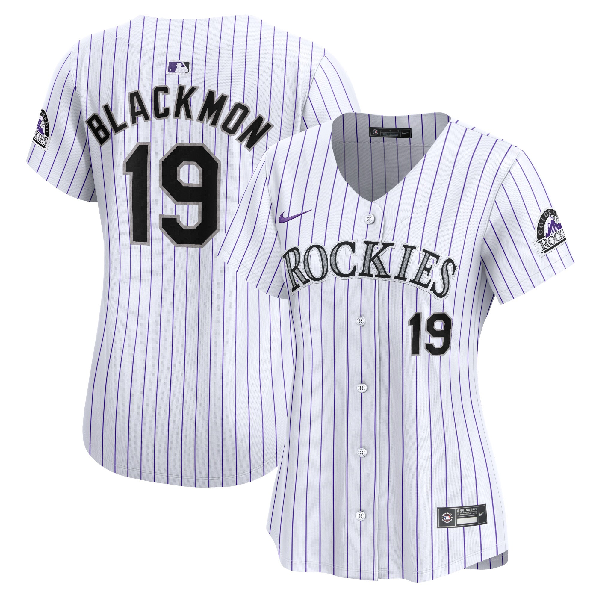 Charlie Blackmon Colorado Rockies  Women's Home Limited Player Jersey - White