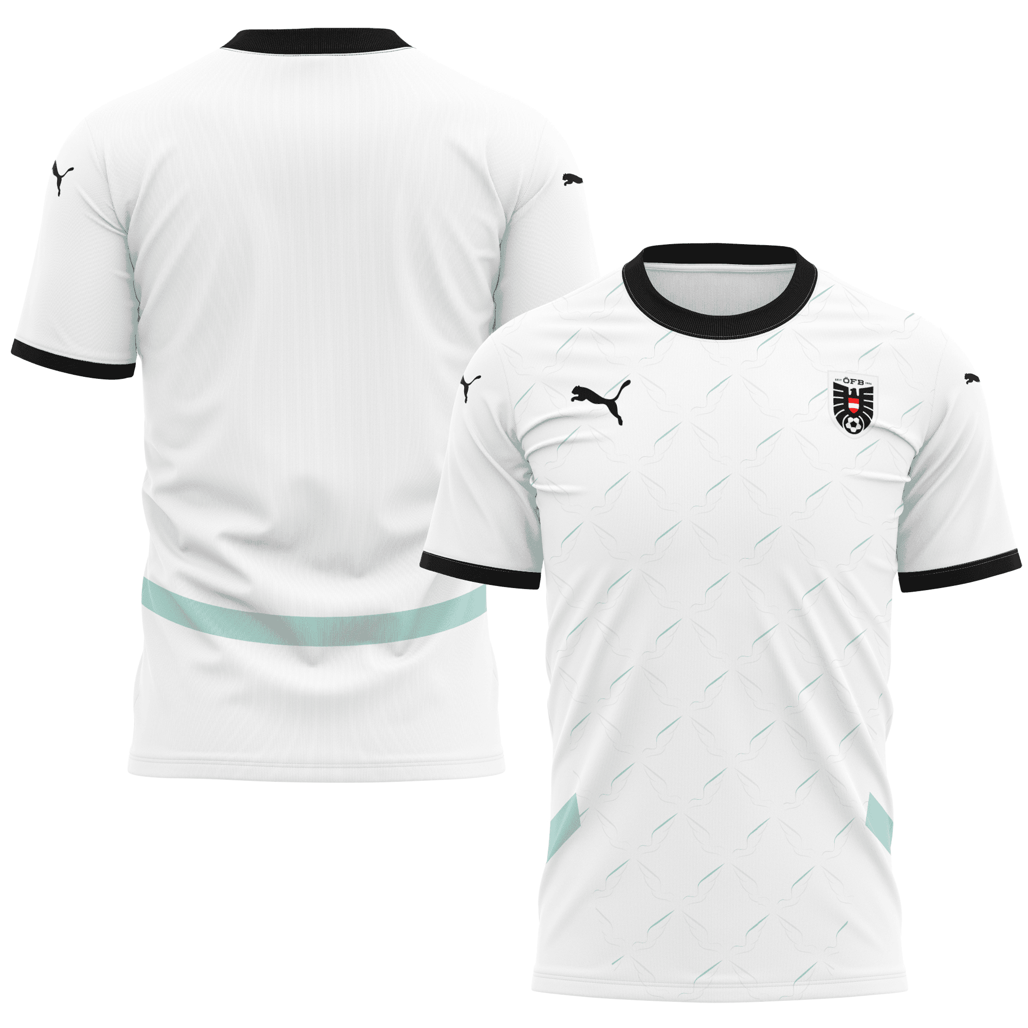 Austria National Team 2024 Away Kits AOP T-shirt - White