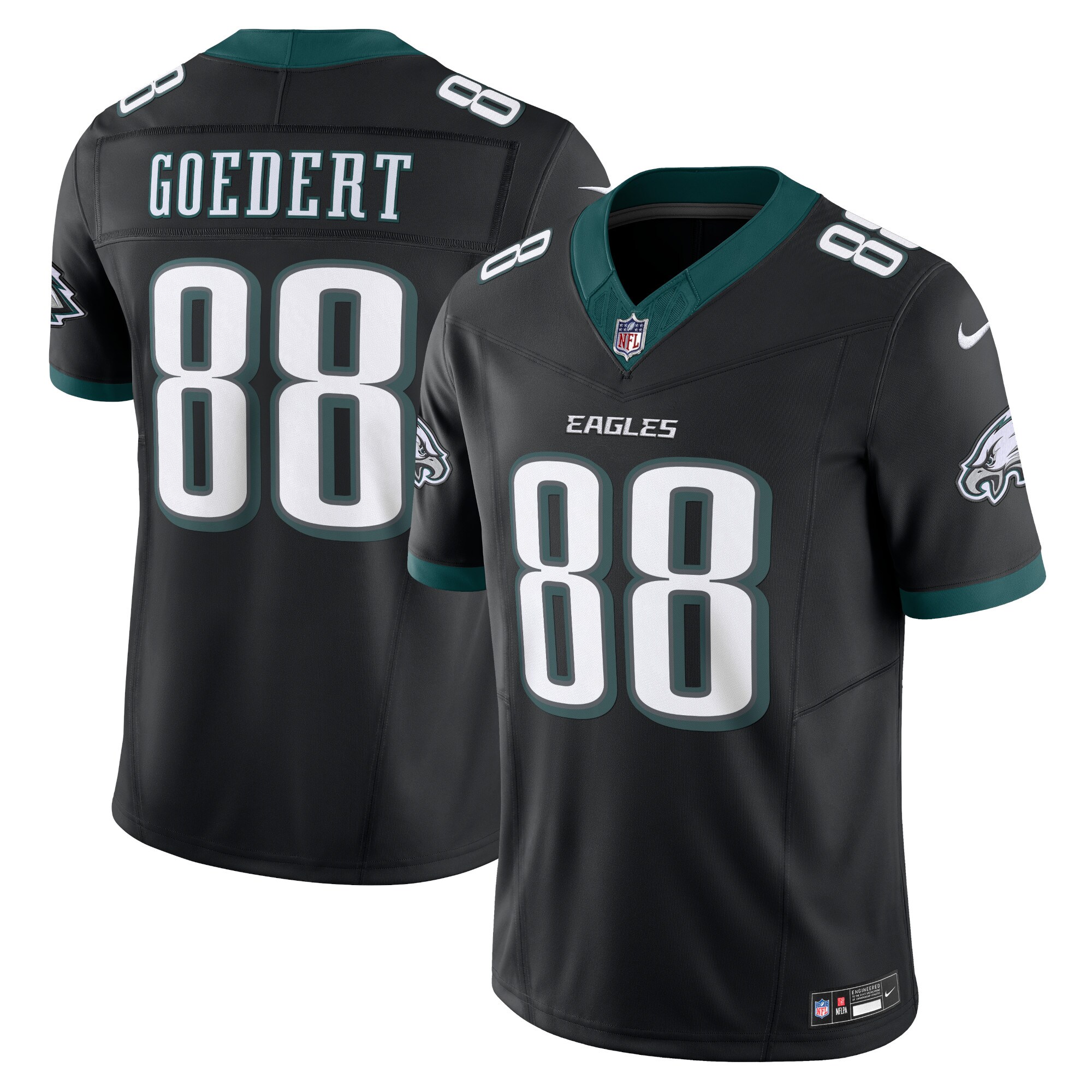 Dallas Goedert Philadelphia Eagles  Alternate Vapor F.U.S.E. Limited Jersey - Black
