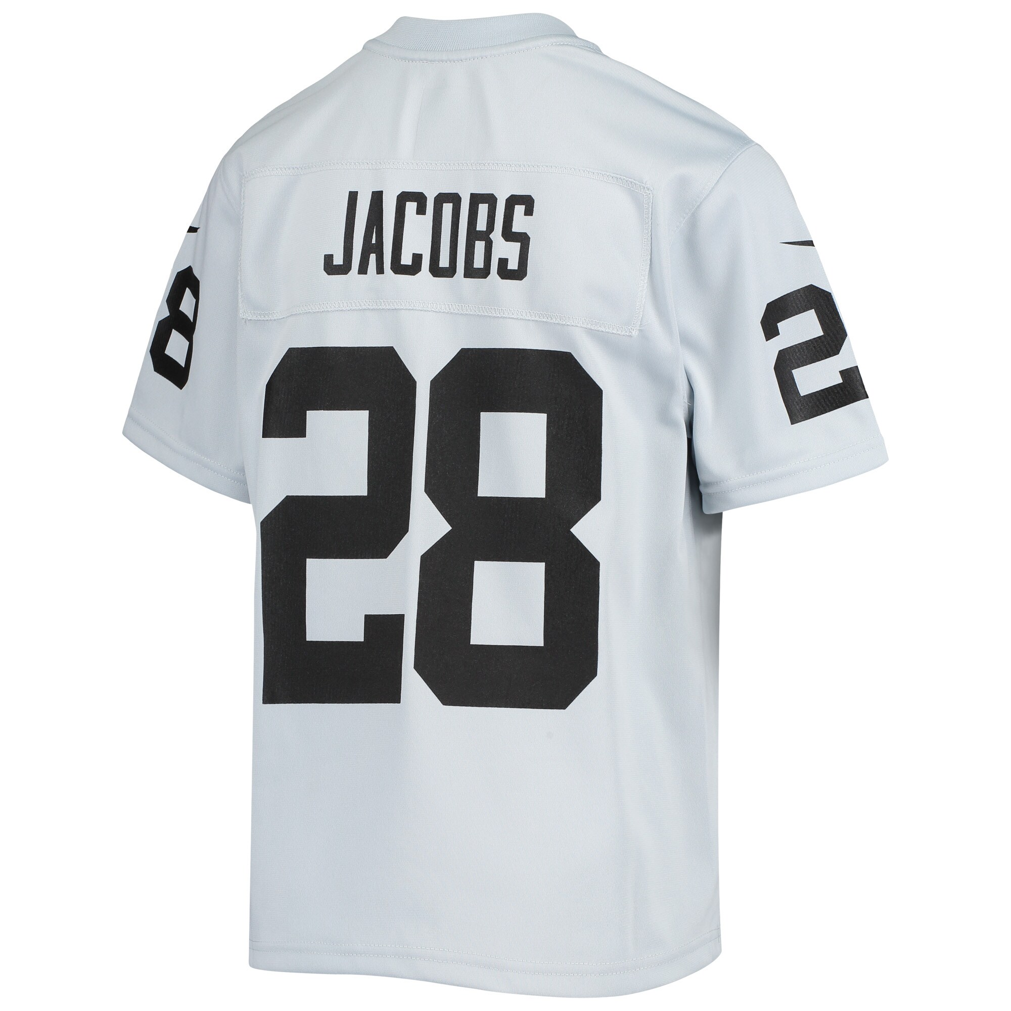 Josh Jacobs Las Vegas Raiders  Youth Inverted Team Game Jersey - Silver