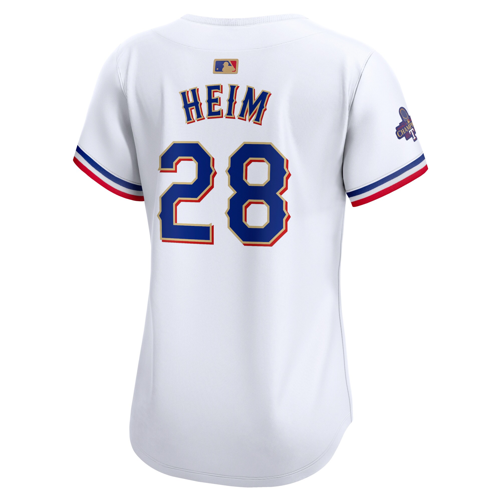 Jonah Heim Texas Rangers  Women's 2024 Gold Collection Limited Player Jersey\u00c2\u00a0\u00e2\u20ac\u201c White