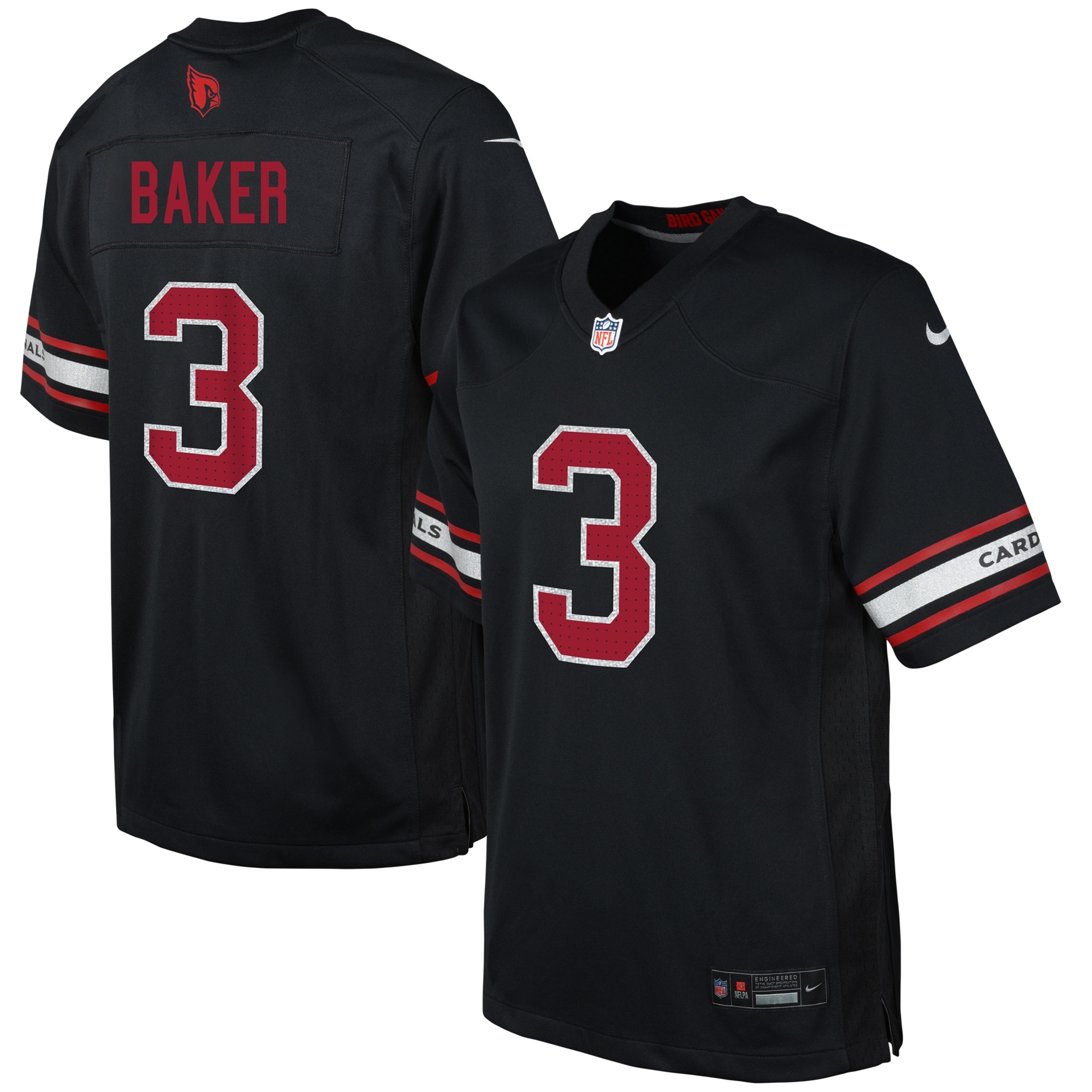 Budda Baker Arizona Cardinals  Youth Game Jersey - Black