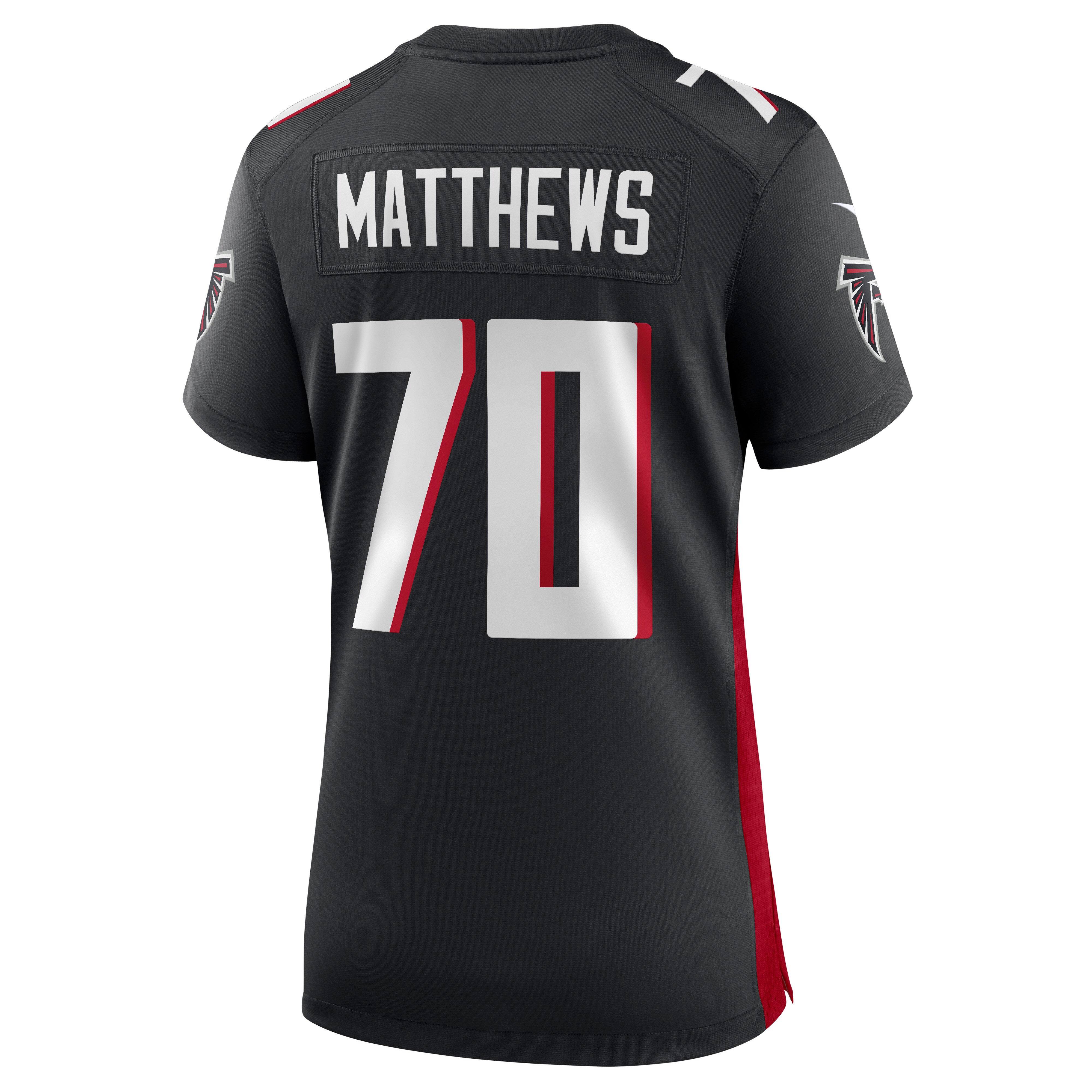 Jake Matthews Atlanta Falcons  Women's Game Jersey - Black