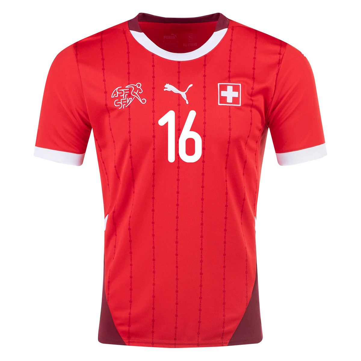 Cédric Itten 16 Switzerland National Team 2024/25 Home Men Jersey - Red