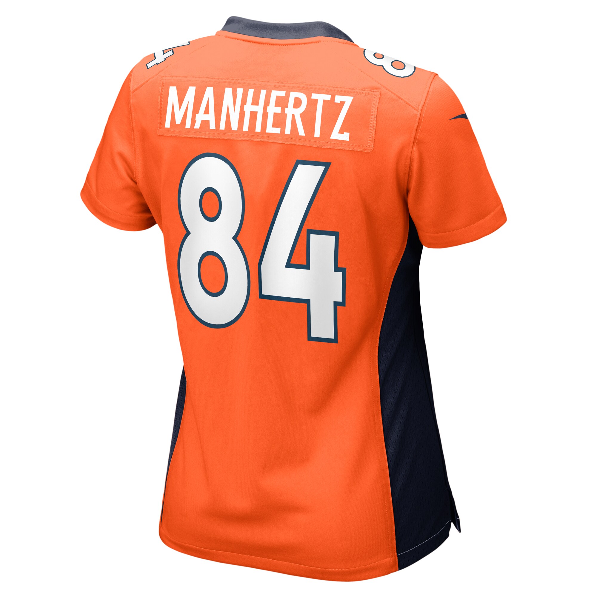 Chris Manhertz Denver Broncos  Women's Game Player Jersey - Orange