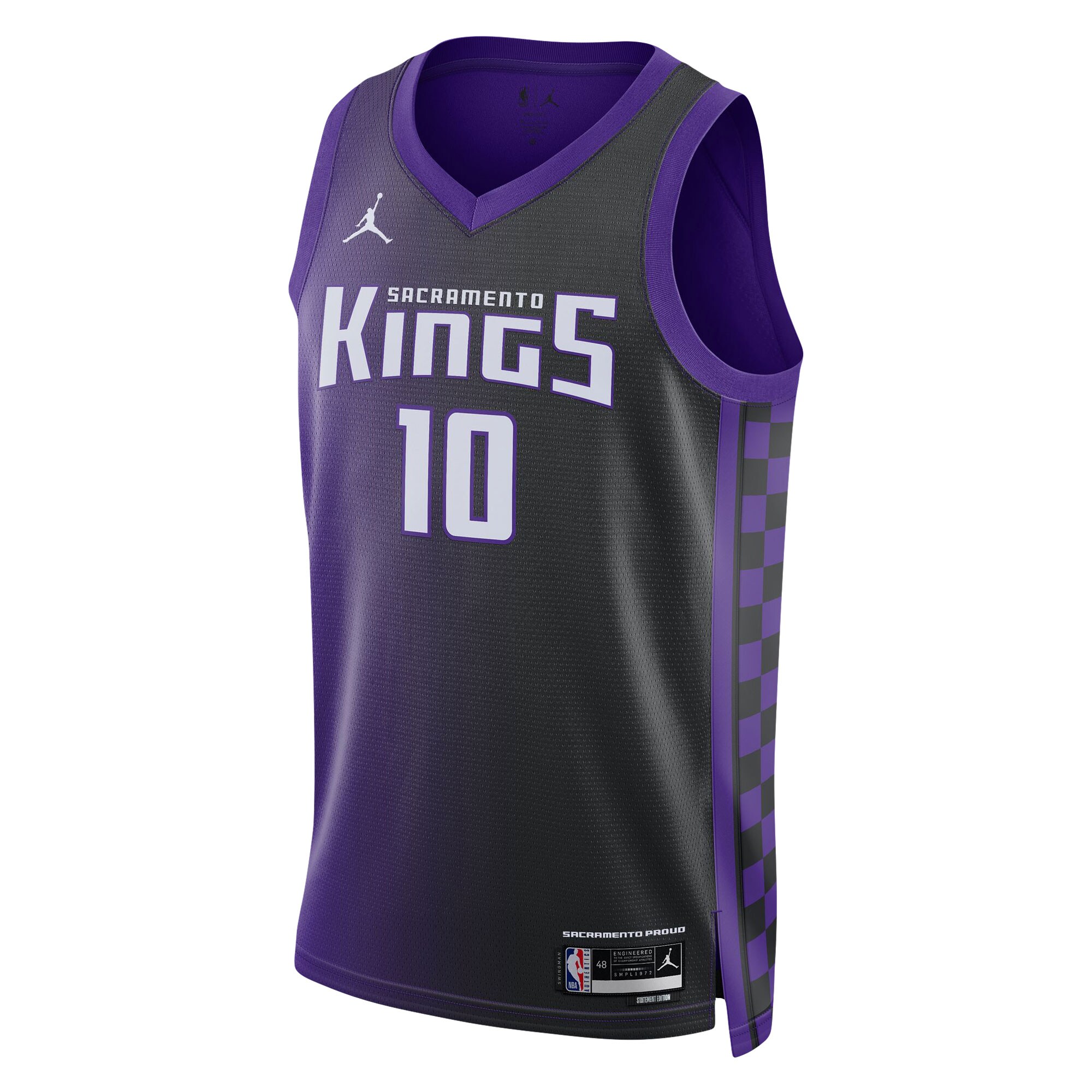 Domantas Sabonis Sacramento Kings Jordan Brand Unisex Swingman Jersey - Statement Edition - Purple
