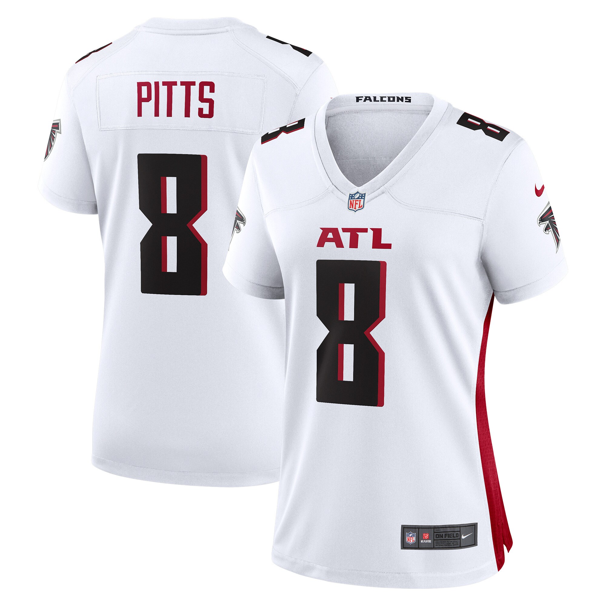 Kyle Pitts Atlanta Falcons  Women's Game Player Jersey - White