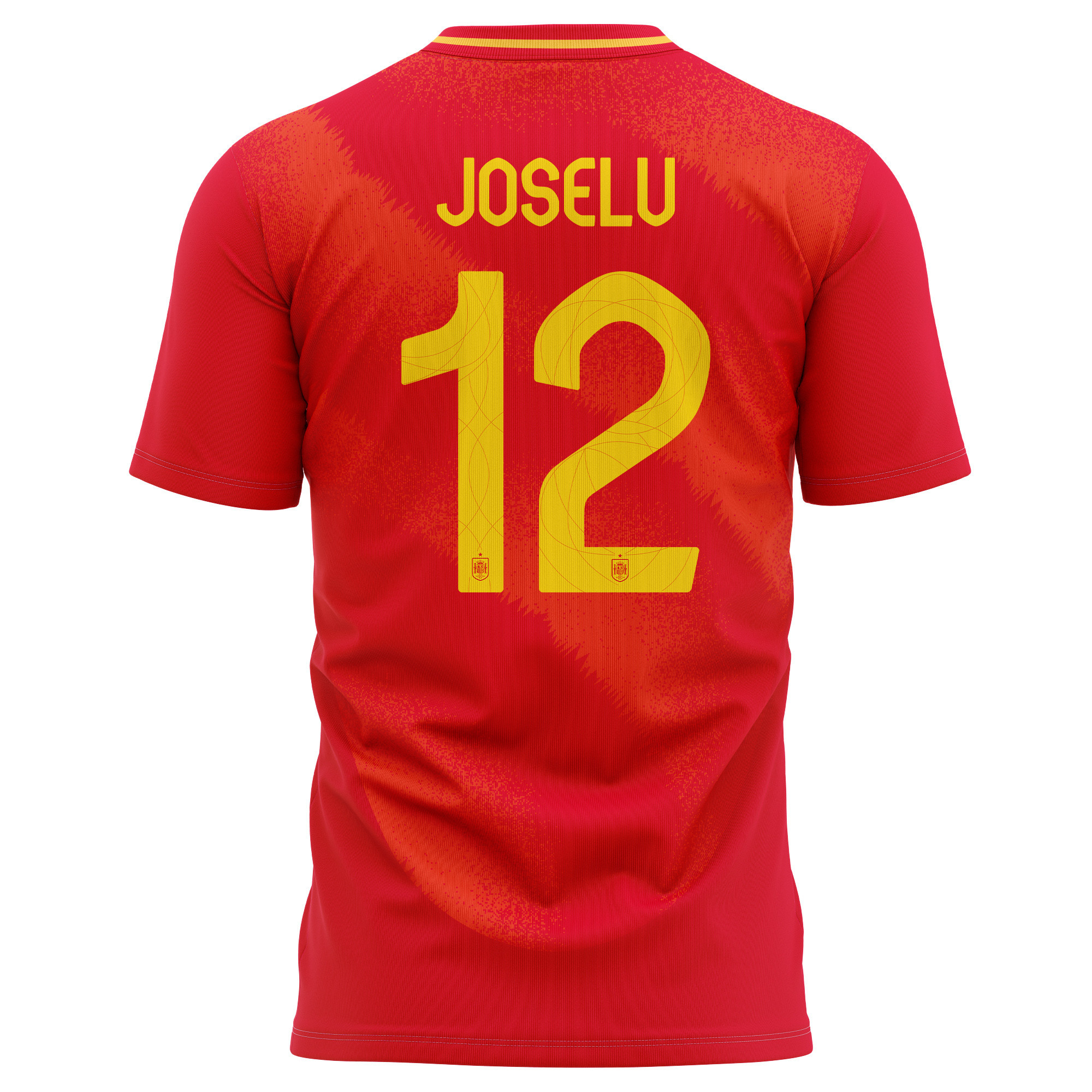 Joselu 12 Spain National Team 2024 Home Kits AOP T-shirt - Red