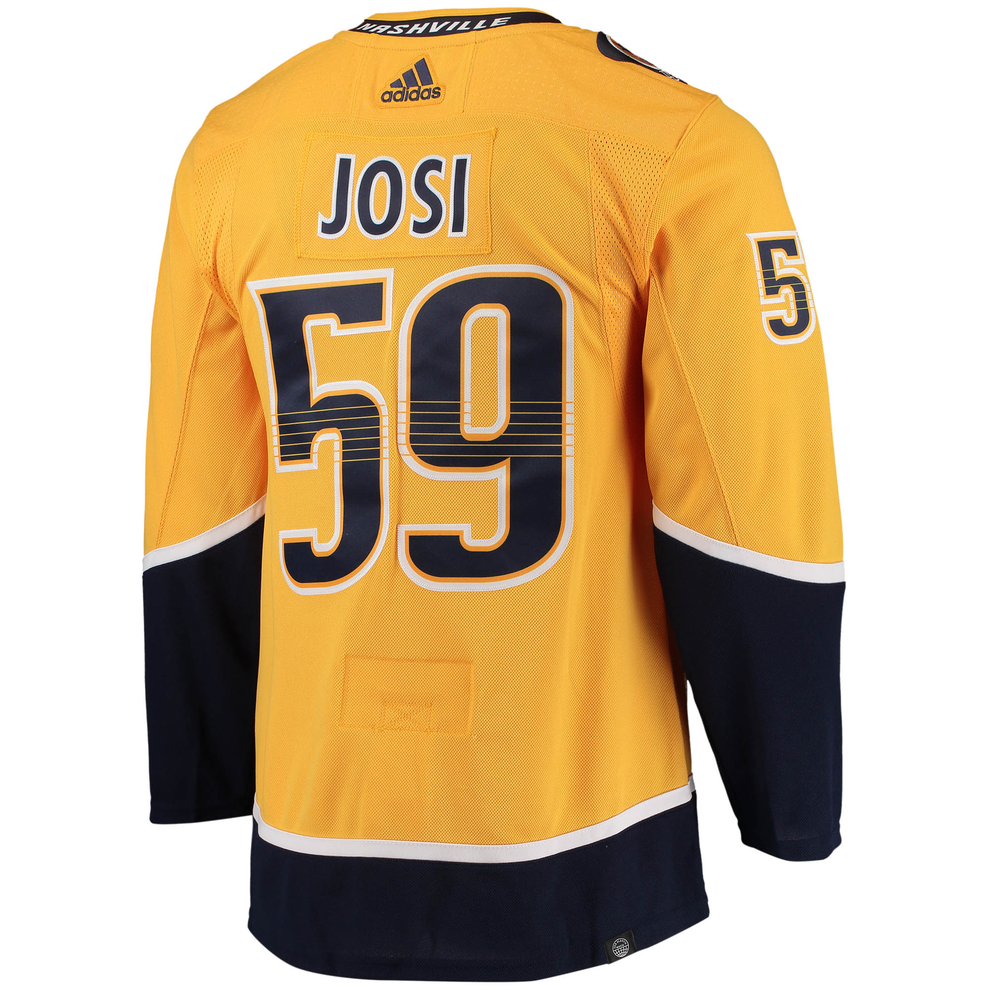 Roman Josi Nashville Predators adidas Home Primegreen Authentic Player Jersey - Gold