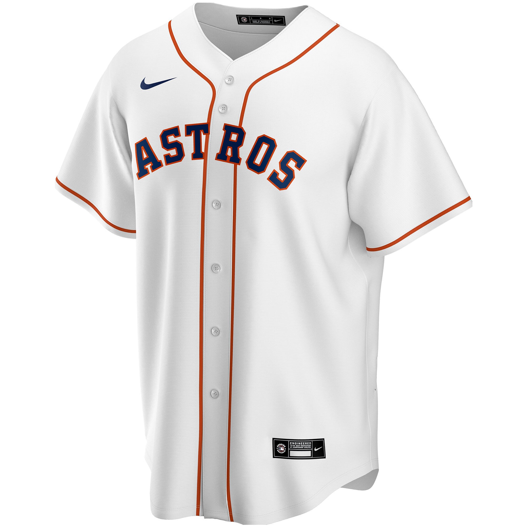 Houston Astros  Home Replica Custom Jersey - White