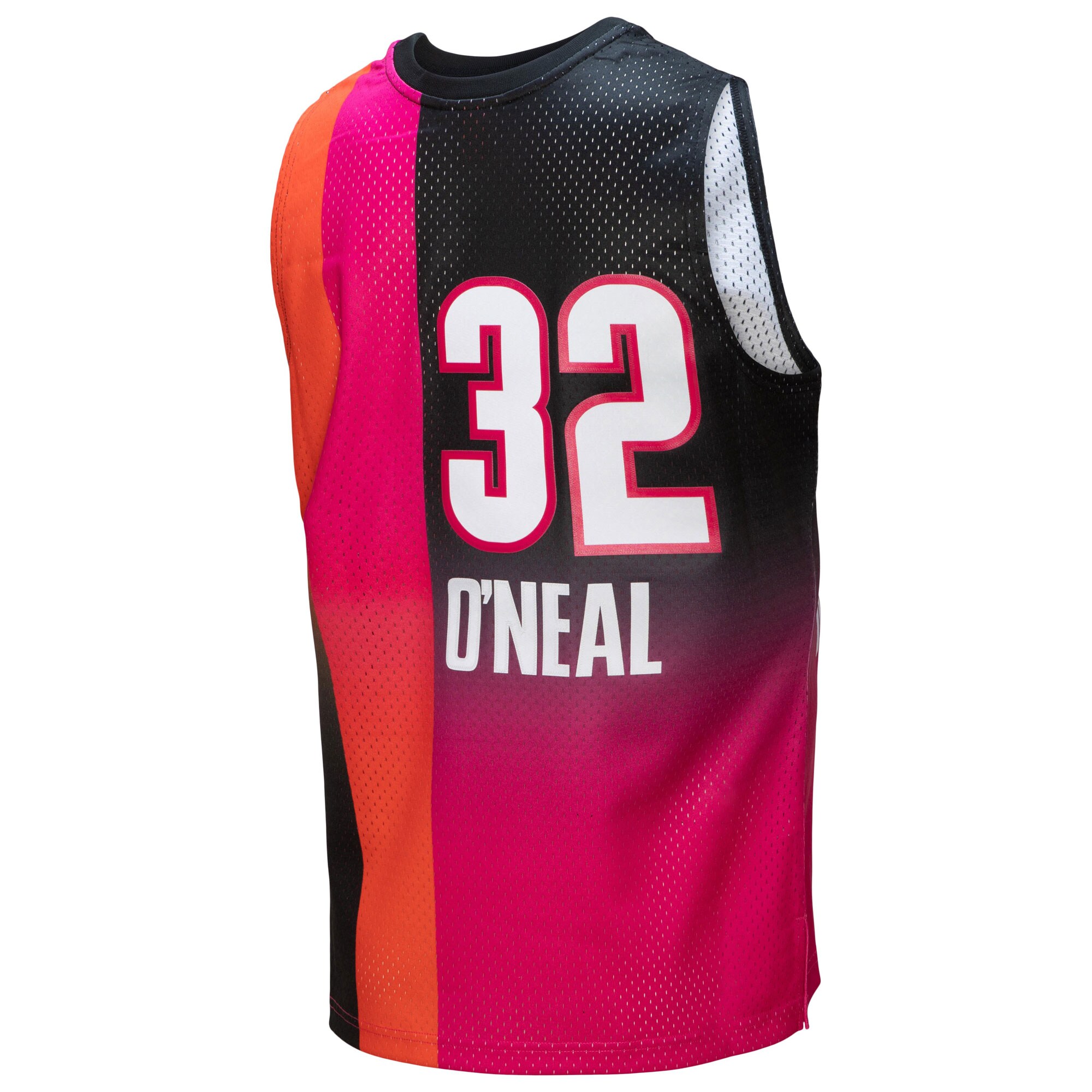 Shaquille O'Neal Miami Heat Mitchell & Ness 2005\/06 Hardwood Classics Fadeaway Swingman Player Jersey - Pink\/Black