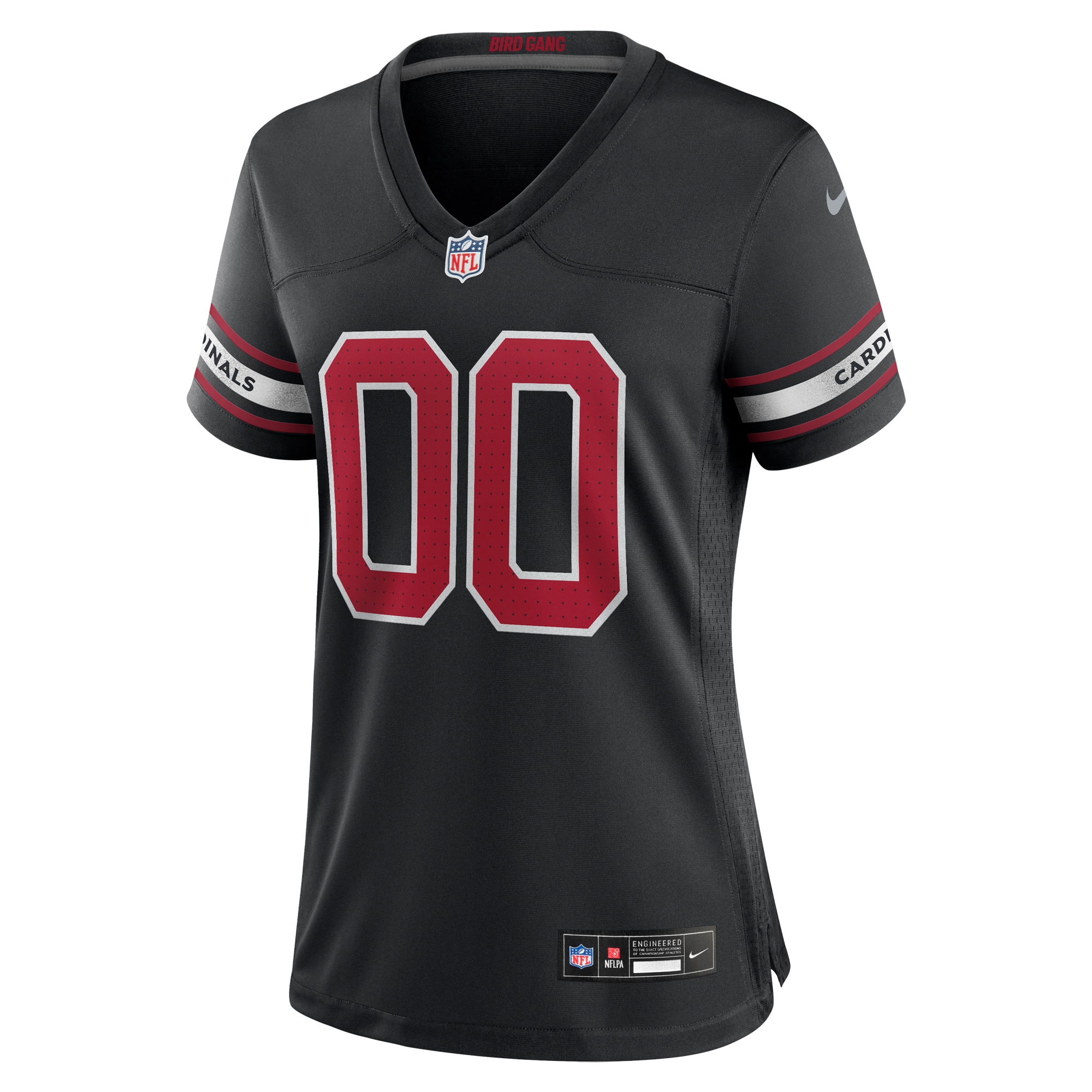Arizona Cardinals  Women's Alternate Custom Game Jersey - Black