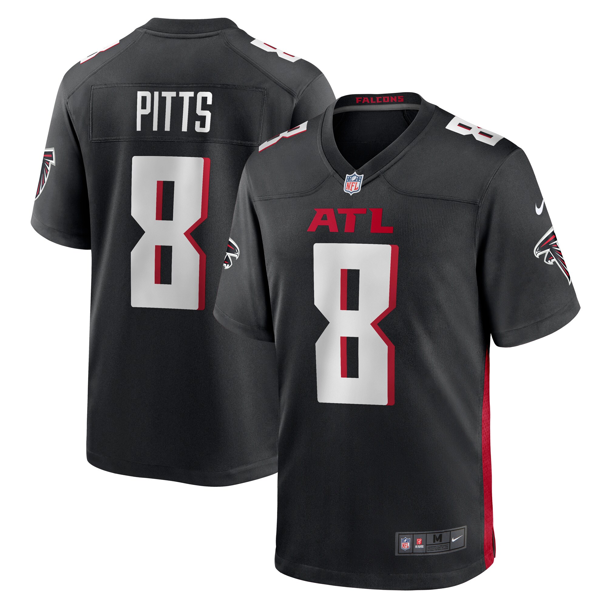 Kyle Pitts Atlanta Falcons  Game Jersey - Black