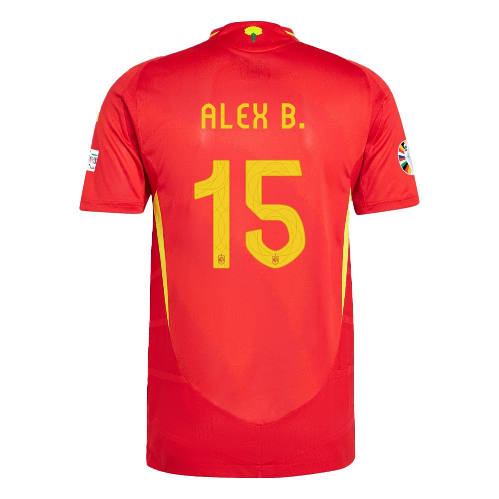 Álex Baena 15 Spain National Team 2024 Home Men Jersey - Scarlet
