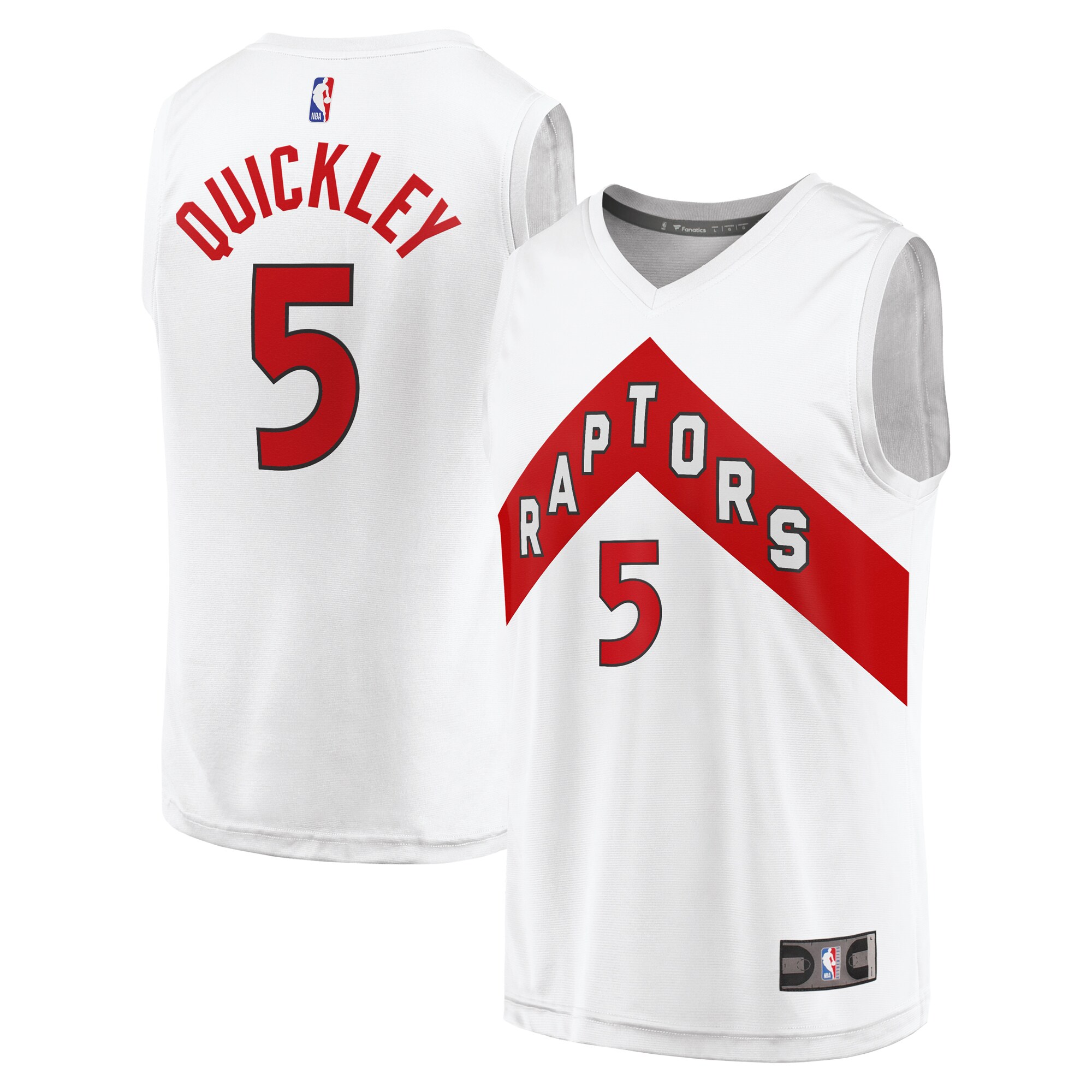 Immanuel Quickley Toronto Raptors Fanatics Youth Fast Break Player Jersey - Association Edition - White