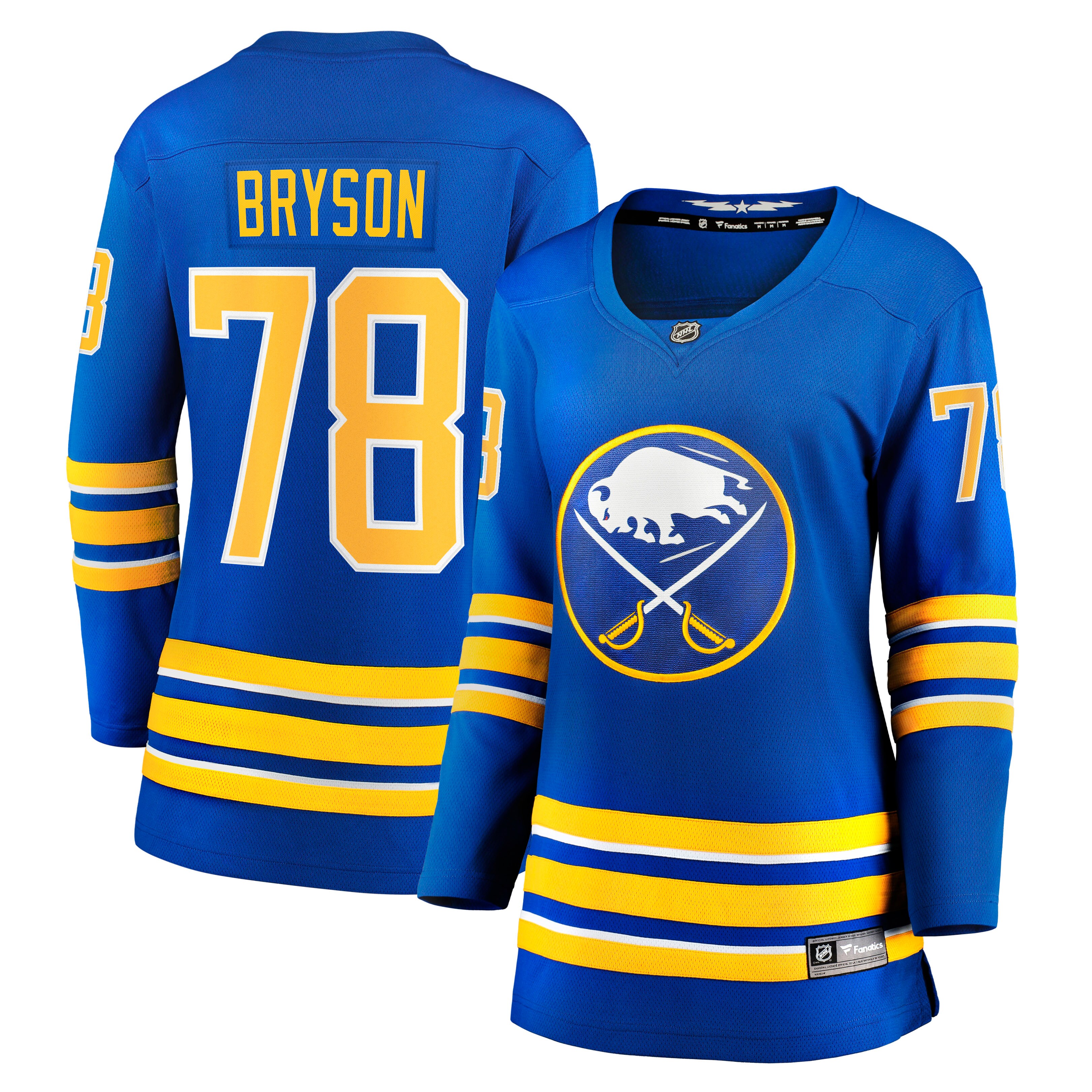 Jacob Bryson Buffalo Sabres Fanatics Women's Home Breakaway Player Jersey - Royal