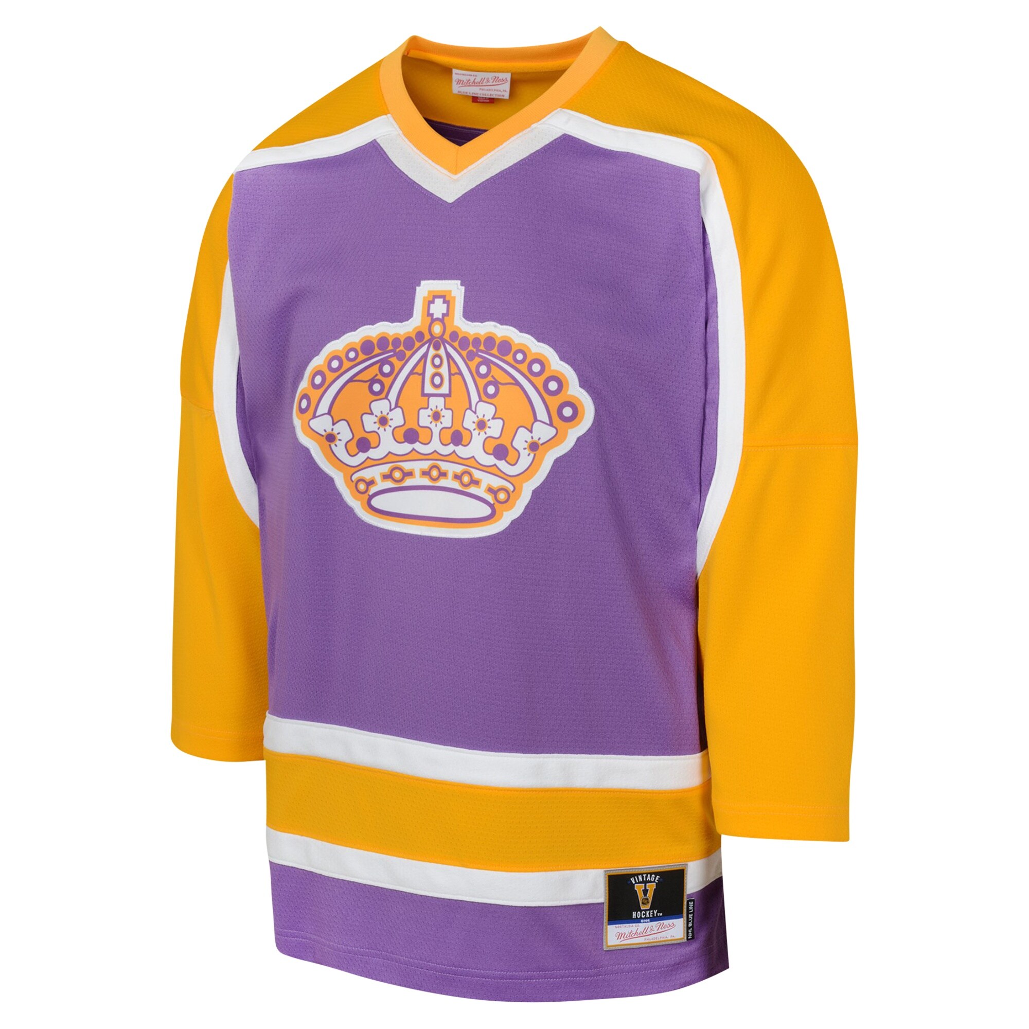 Los Angeles Kings Mitchell & Ness Youth 1980 Blue Line Player Jersey - Purple