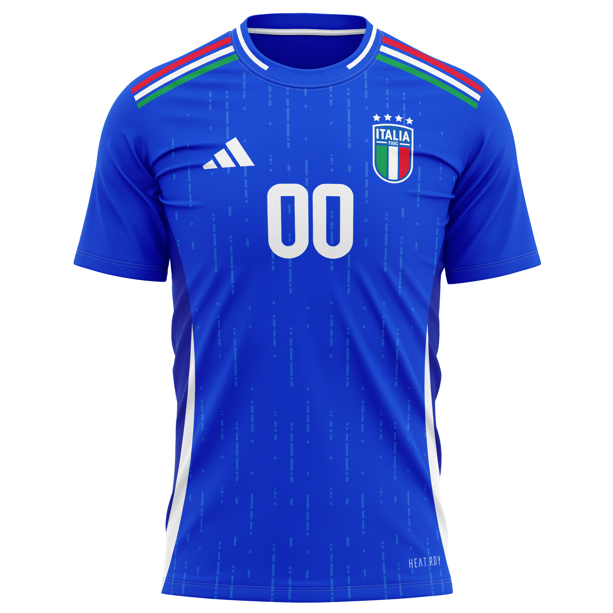 Italy National Team 2024 Home Kits Custom AOP T-shirt - Blue