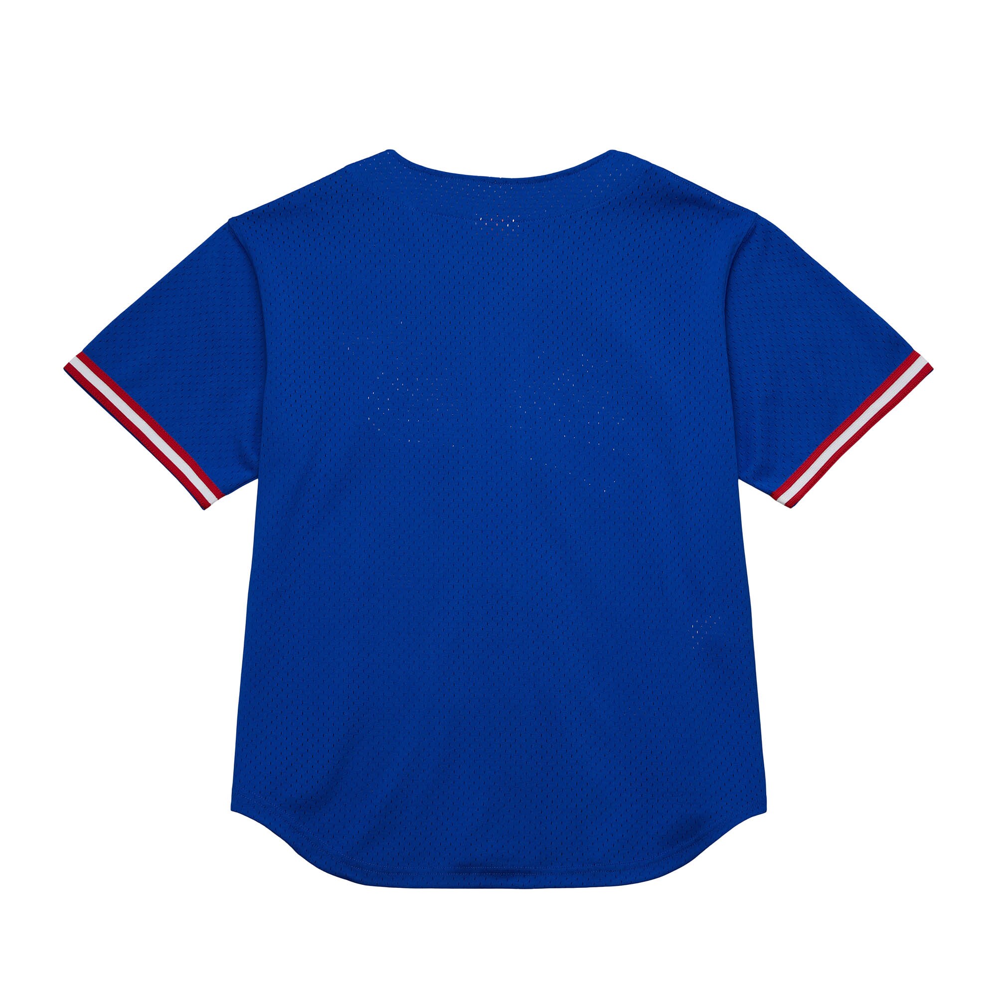 Philadelphia 76ers Mitchell & Ness Hardwood Classics On The Clock Mesh Fashion Baseball Jersey - Royal