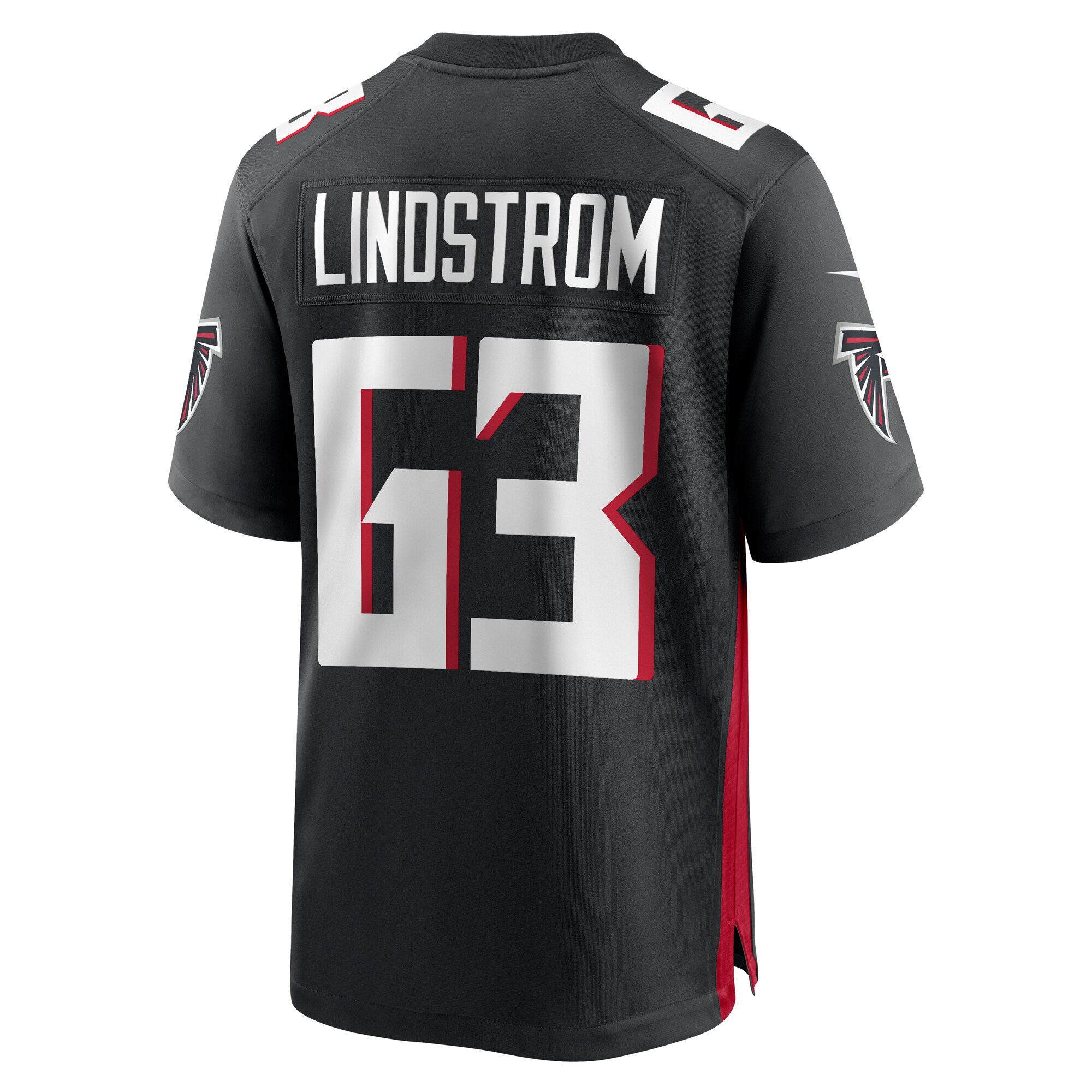 Chris Lindstrom Atlanta Falcons  Team Game Jersey -  Black