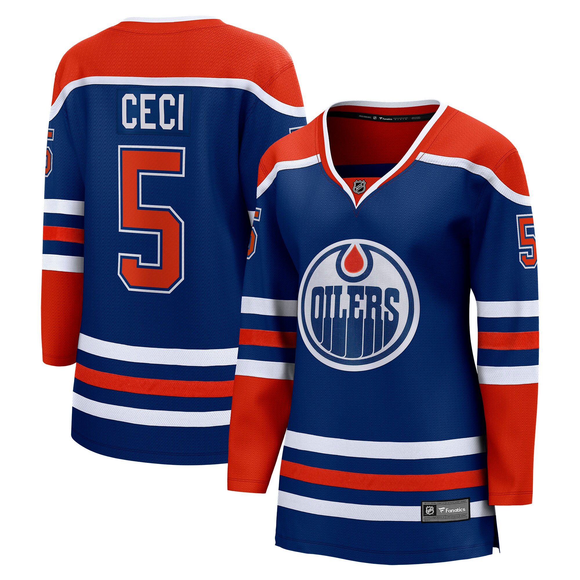 Cody Ceci Edmonton Oilers Fanatics Women's Home Breakaway Player Jersey - Royal
