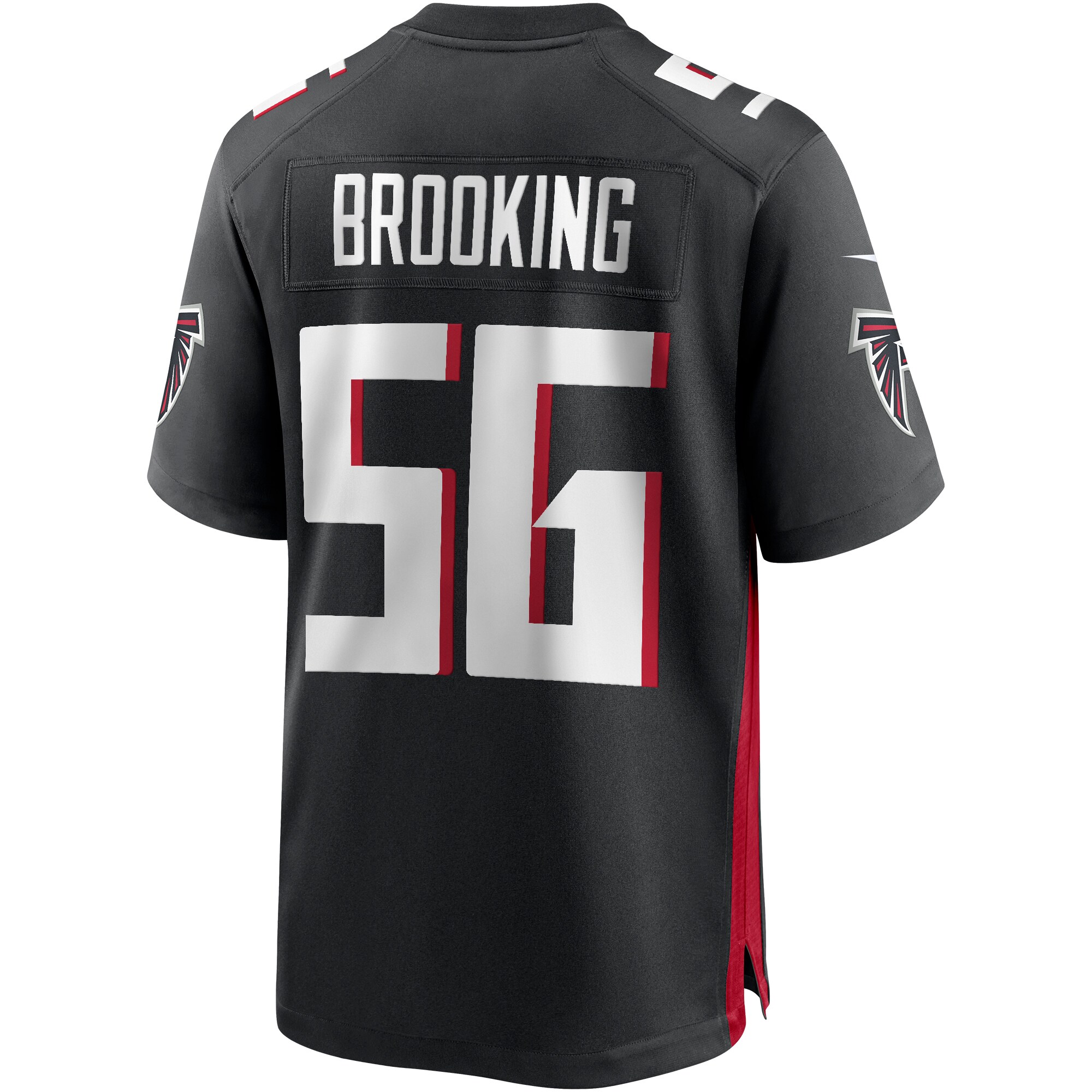 Keith Brooking Atlanta Falcons  Game Retired Player Jersey - Black