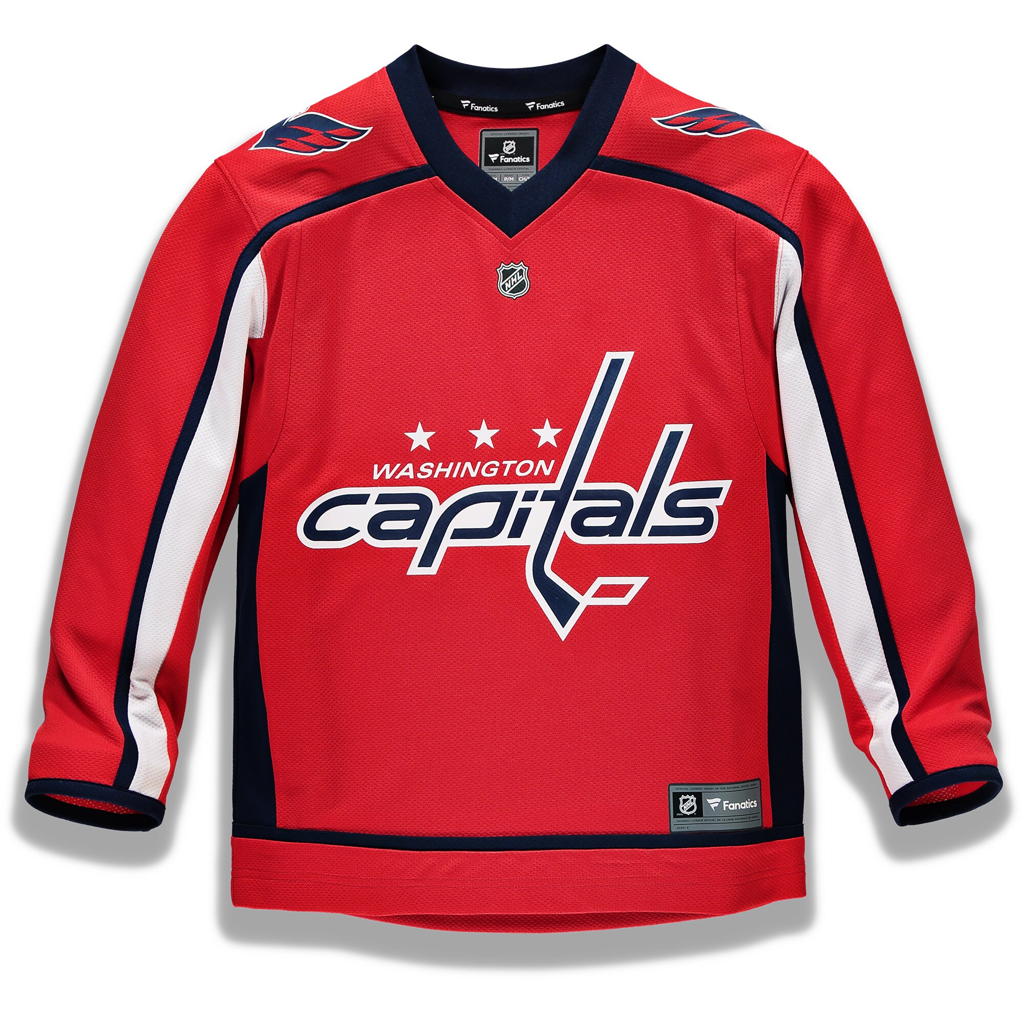 Washington Capitals Fanatics Youth Home Replica Custom Jersey - Red