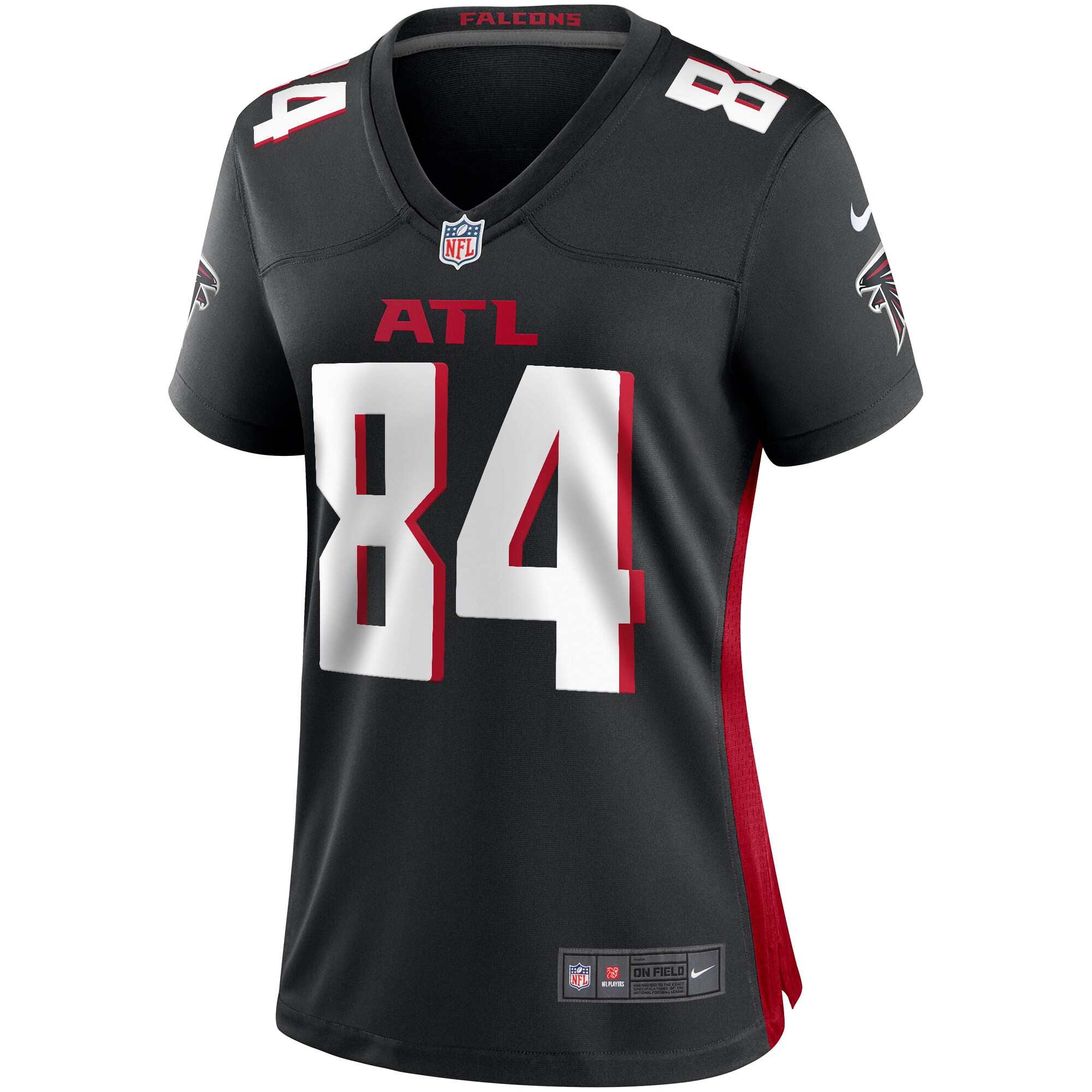 Alfred Jenkins Atlanta Falcons  Women's Game Retired Player Jersey - Black