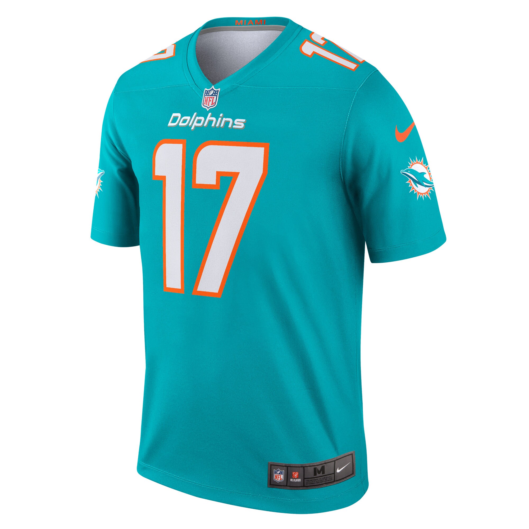 Jaylen Waddle Miami Dolphins  Legend Jersey - Aqua
