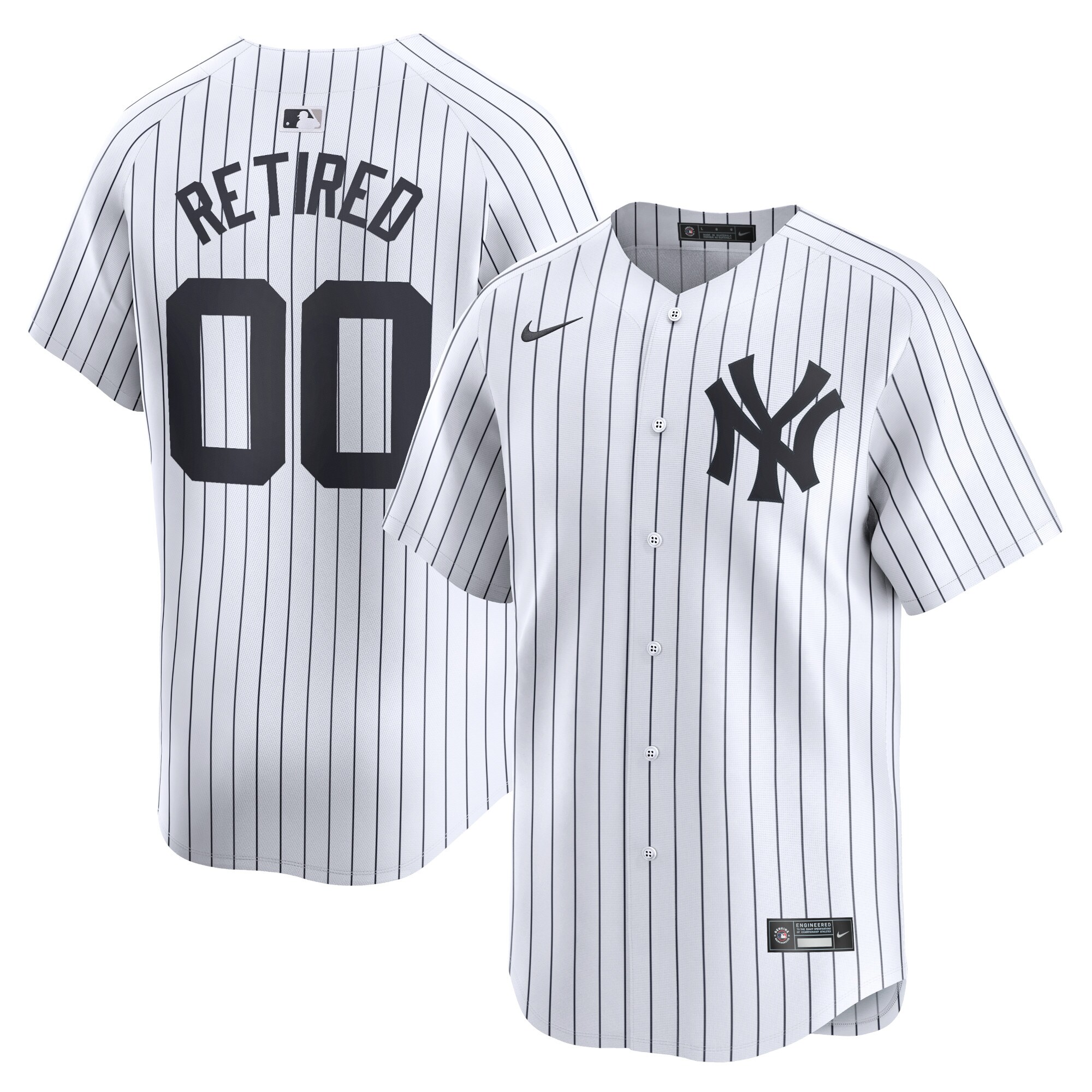 New York Yankees  Home Limited Pick-A-Player Retired Roster Jersey - White